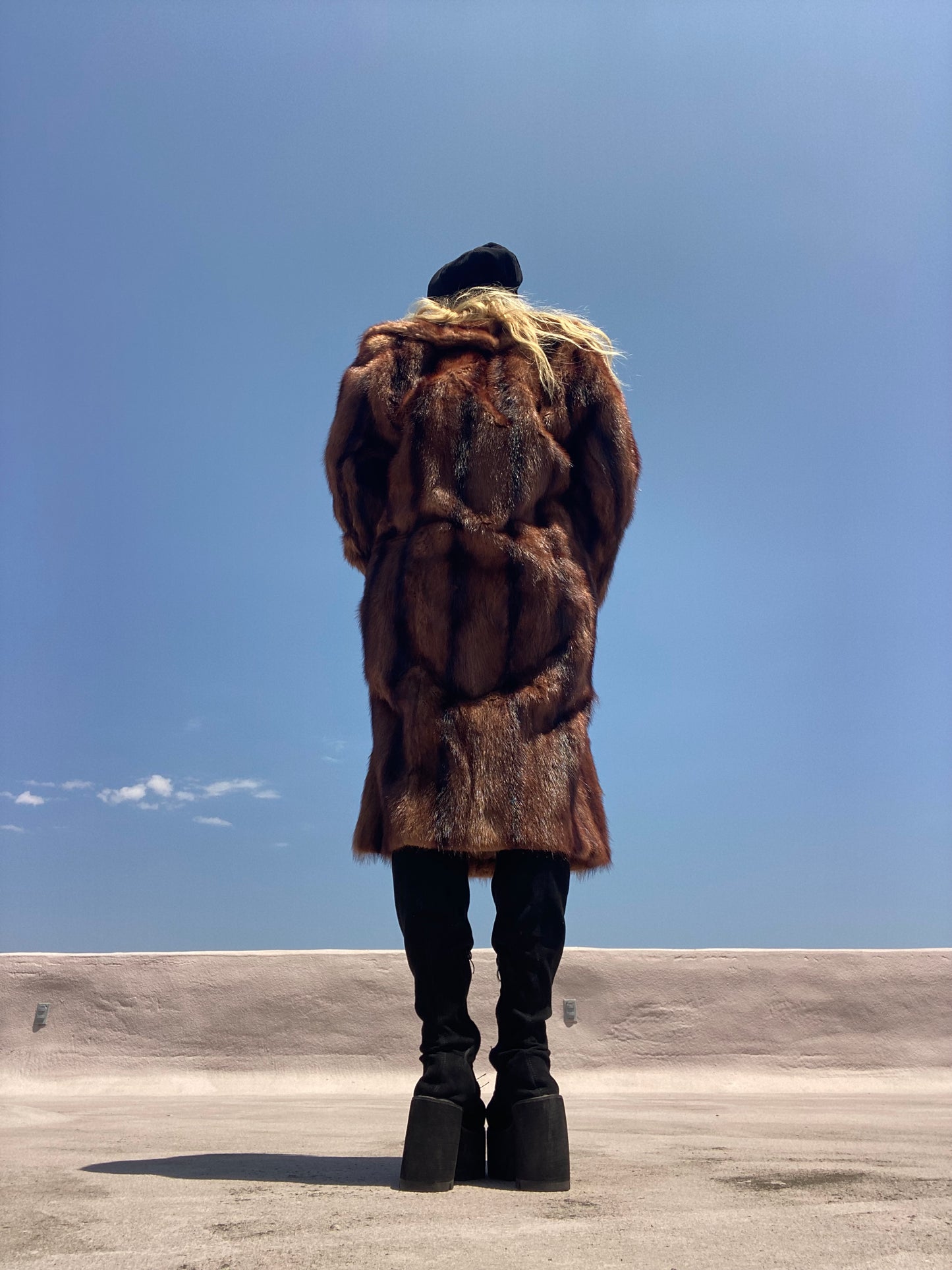 Vintage Two-Tone Brown Mink Coat