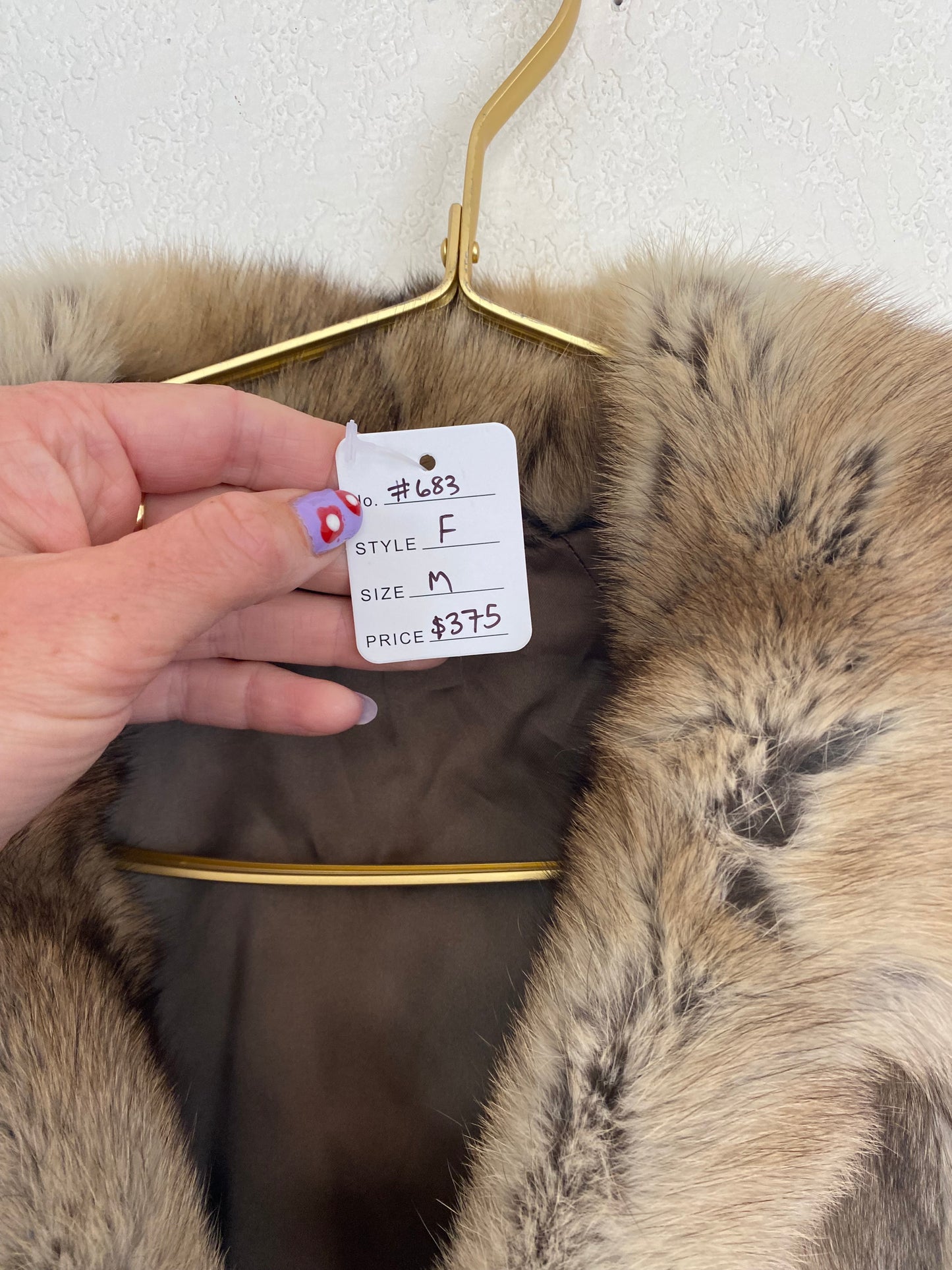 Vintage Real River Mink Fur Coat