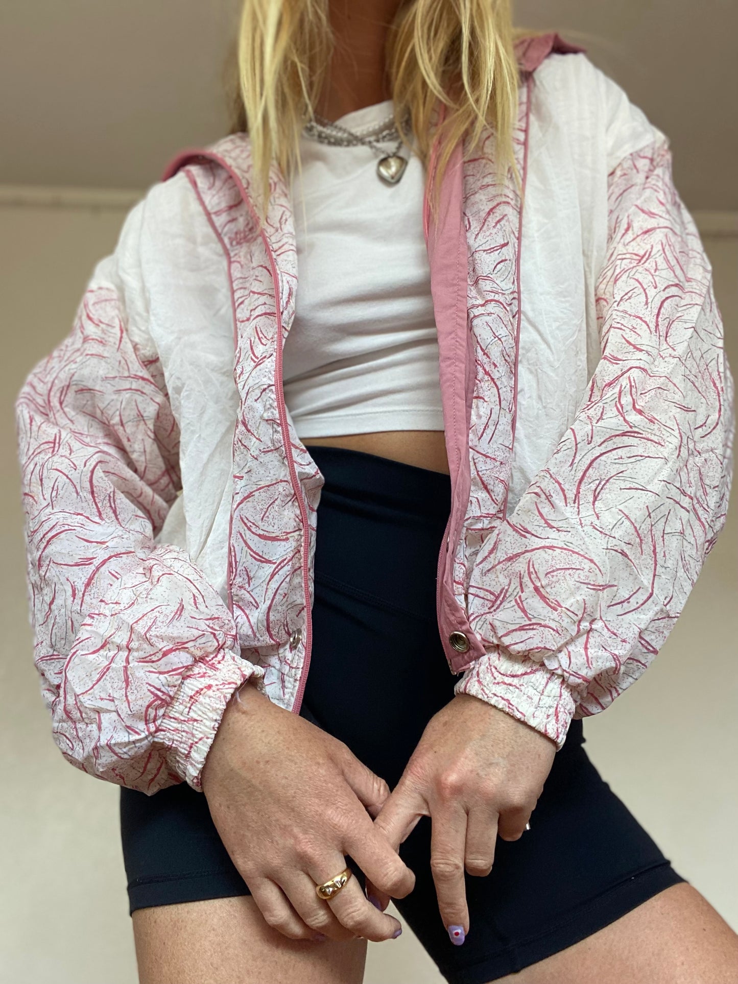 Vintage Pink Reebok Track Jacket (729)