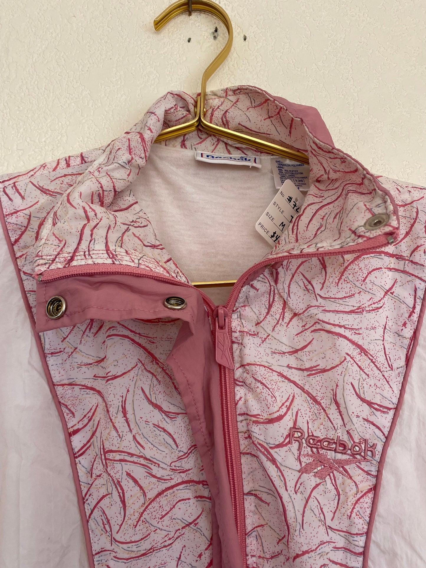 Vintage Pink Reebok Track Jacket (729)