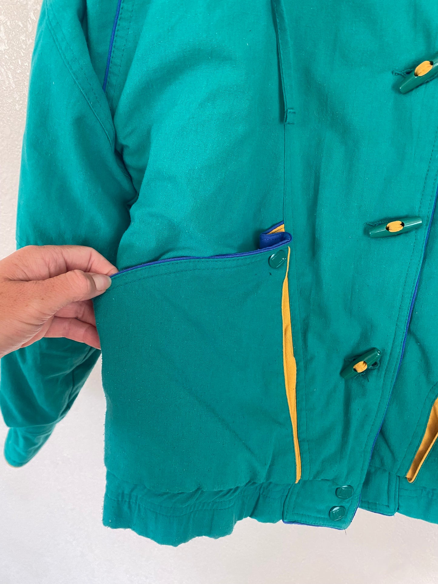 Green Vintage Ski Coat, small, #646