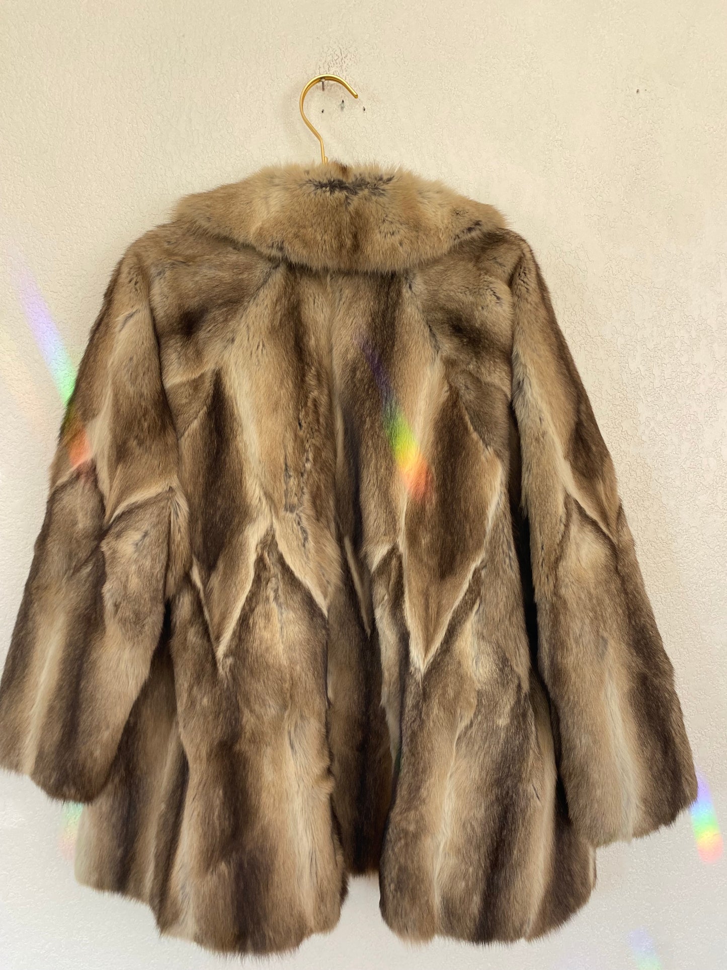 Vintage Real River Mink Fur Coat