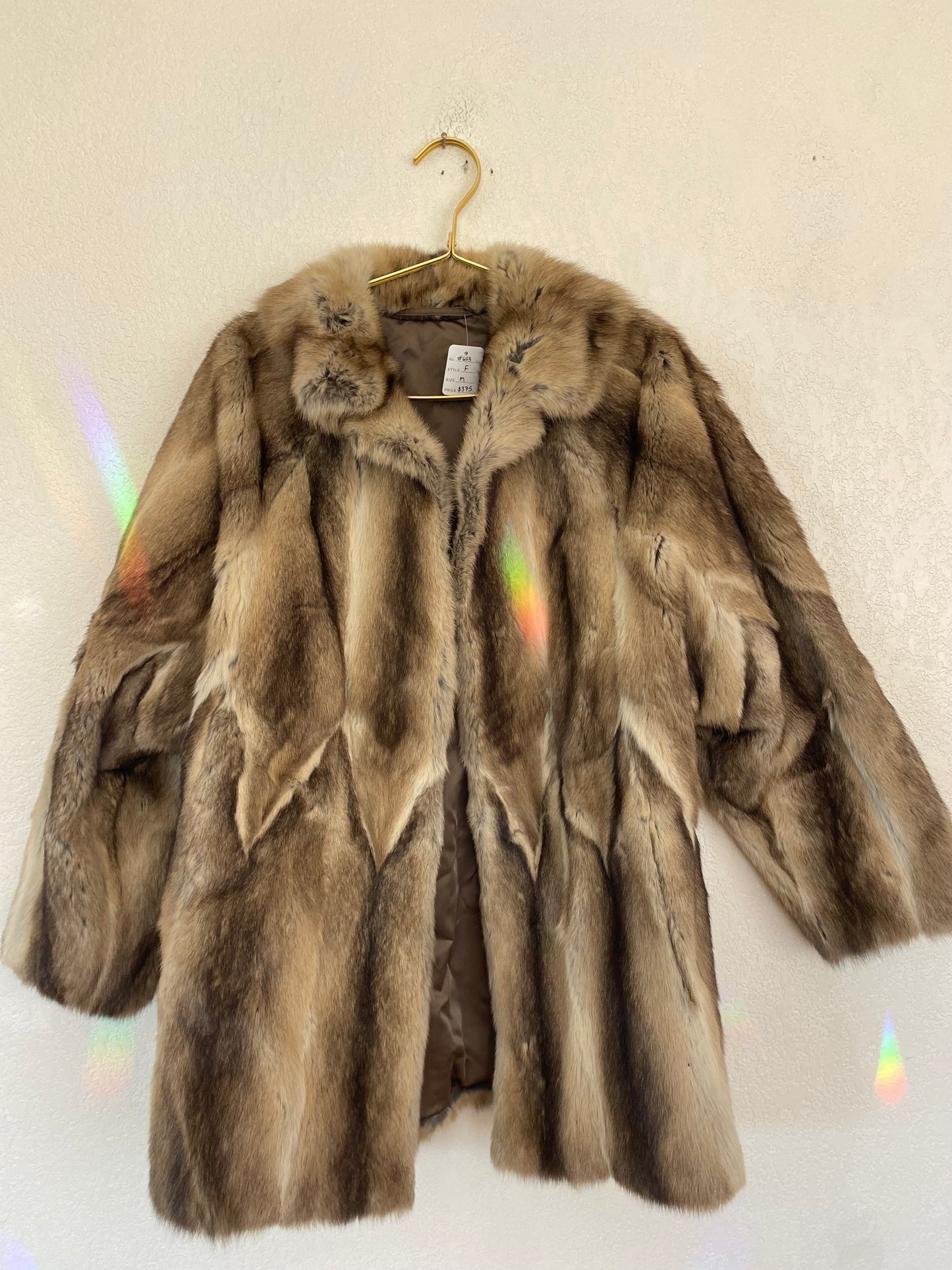Vintage Real River Mink Fur Coat