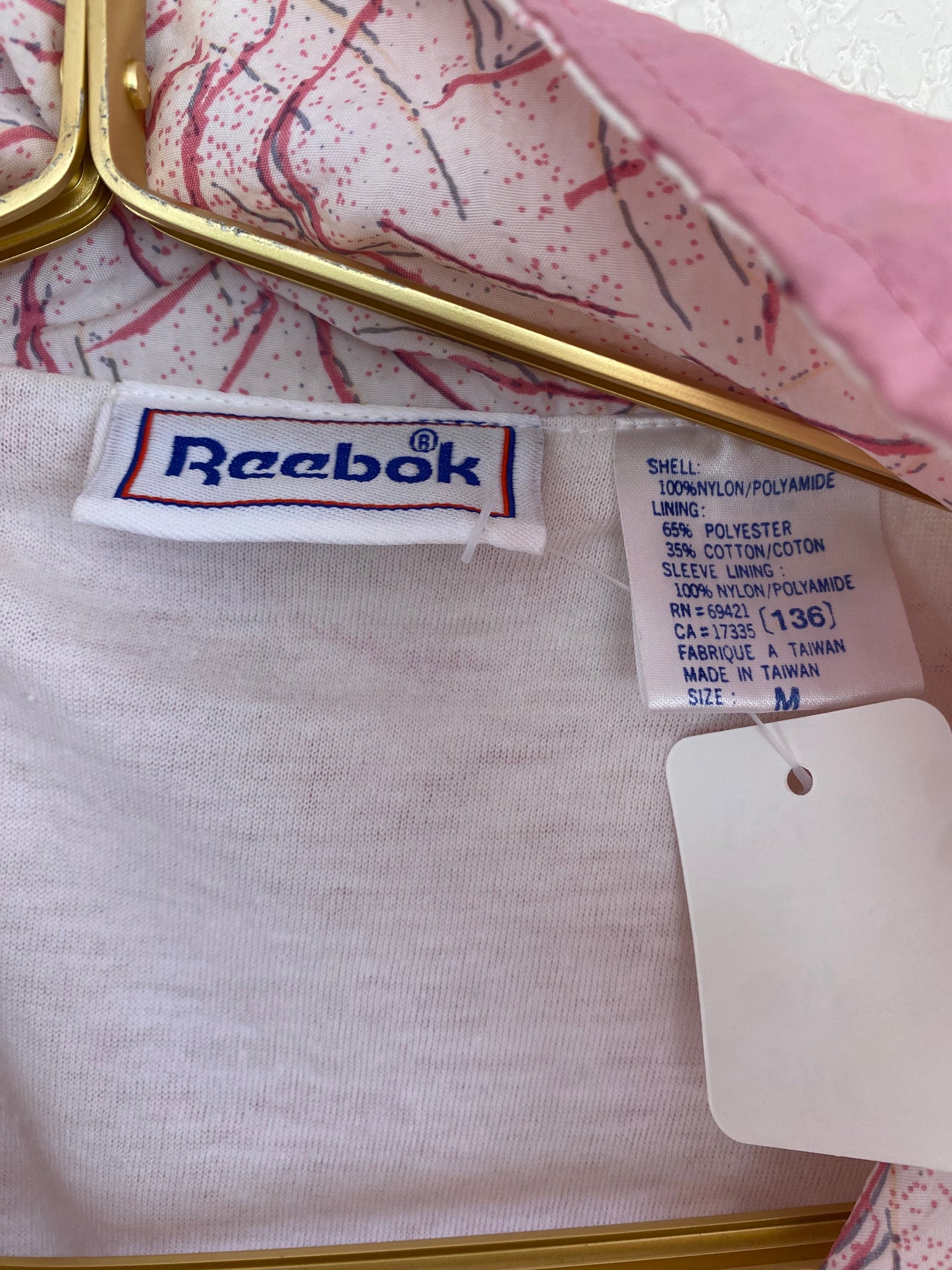 Vintage Pink Reebok Track Jacket (729)
