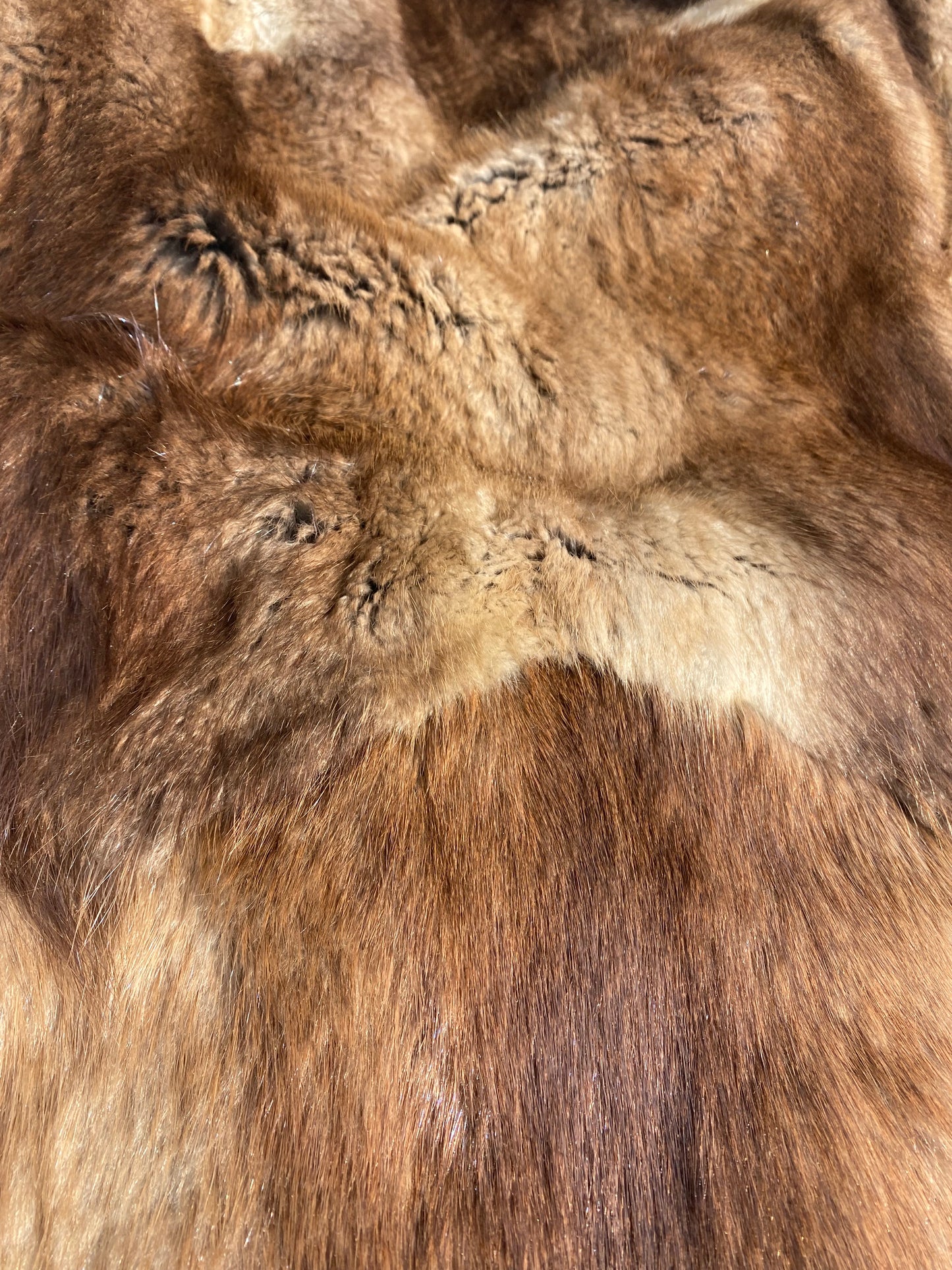 Vintage Light Brown River Mink Fur Coat