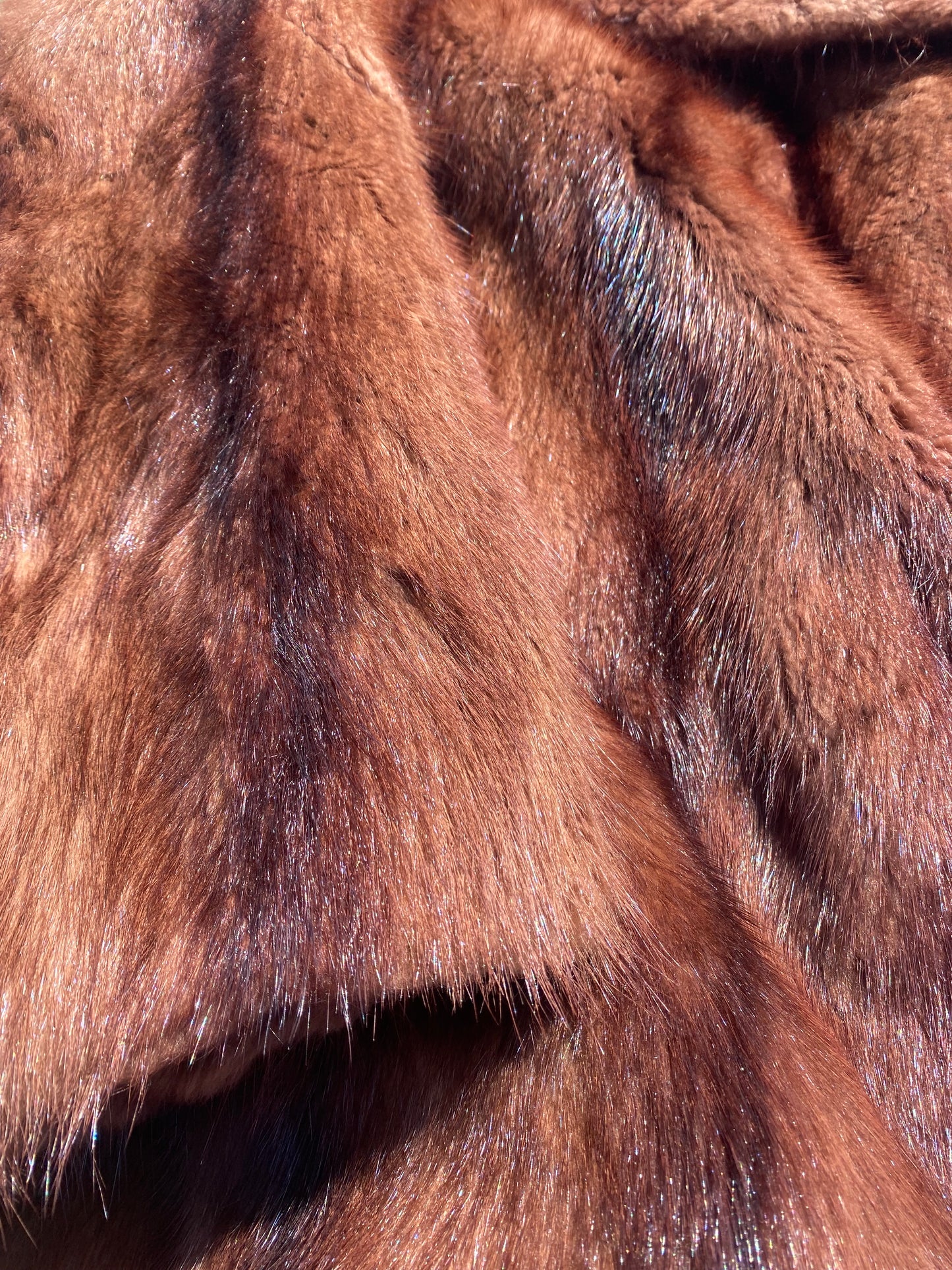 Vintage Two-Tone Brown Mink Coat