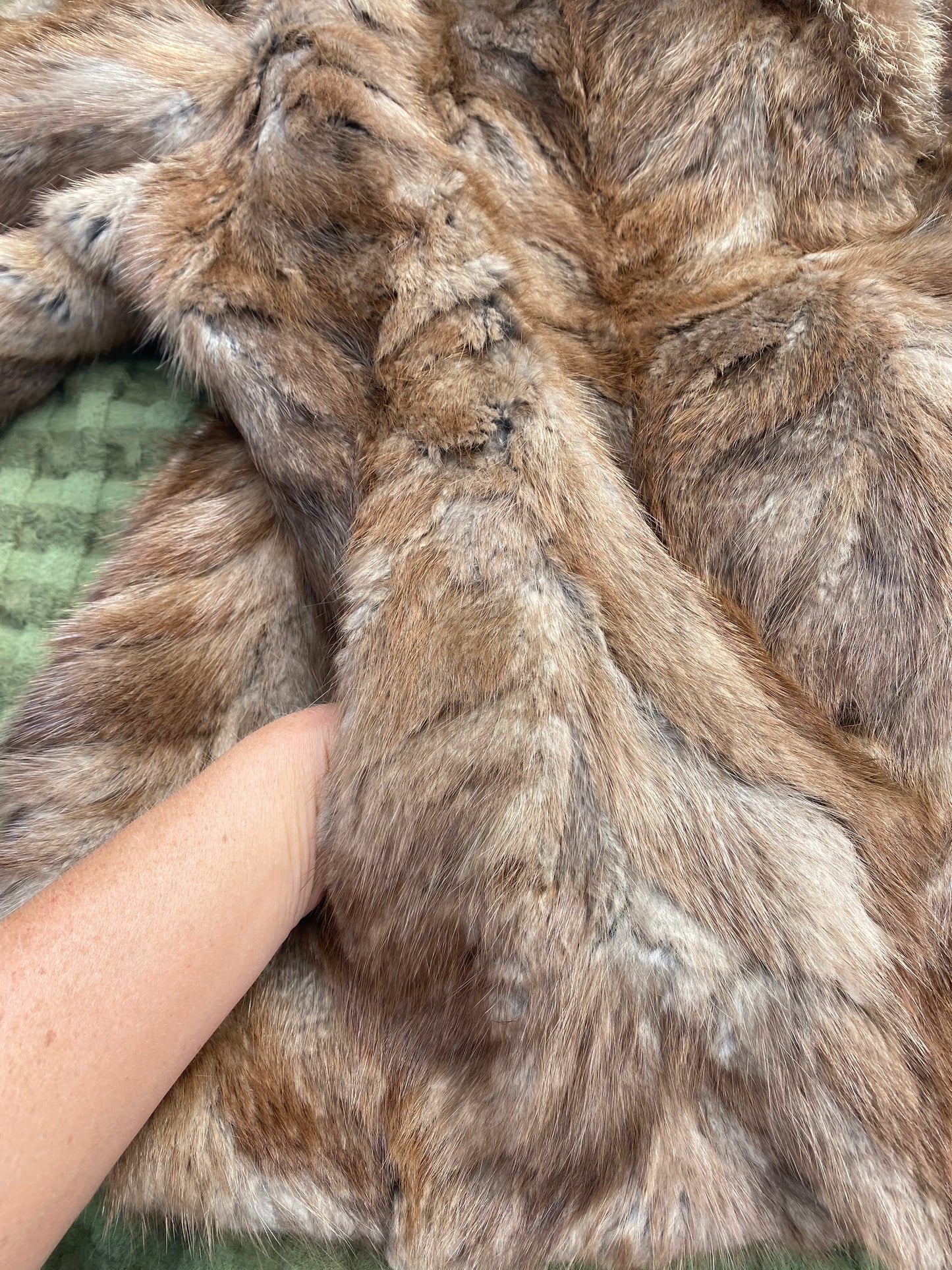 Vintage Mink and Fox Fur Coat