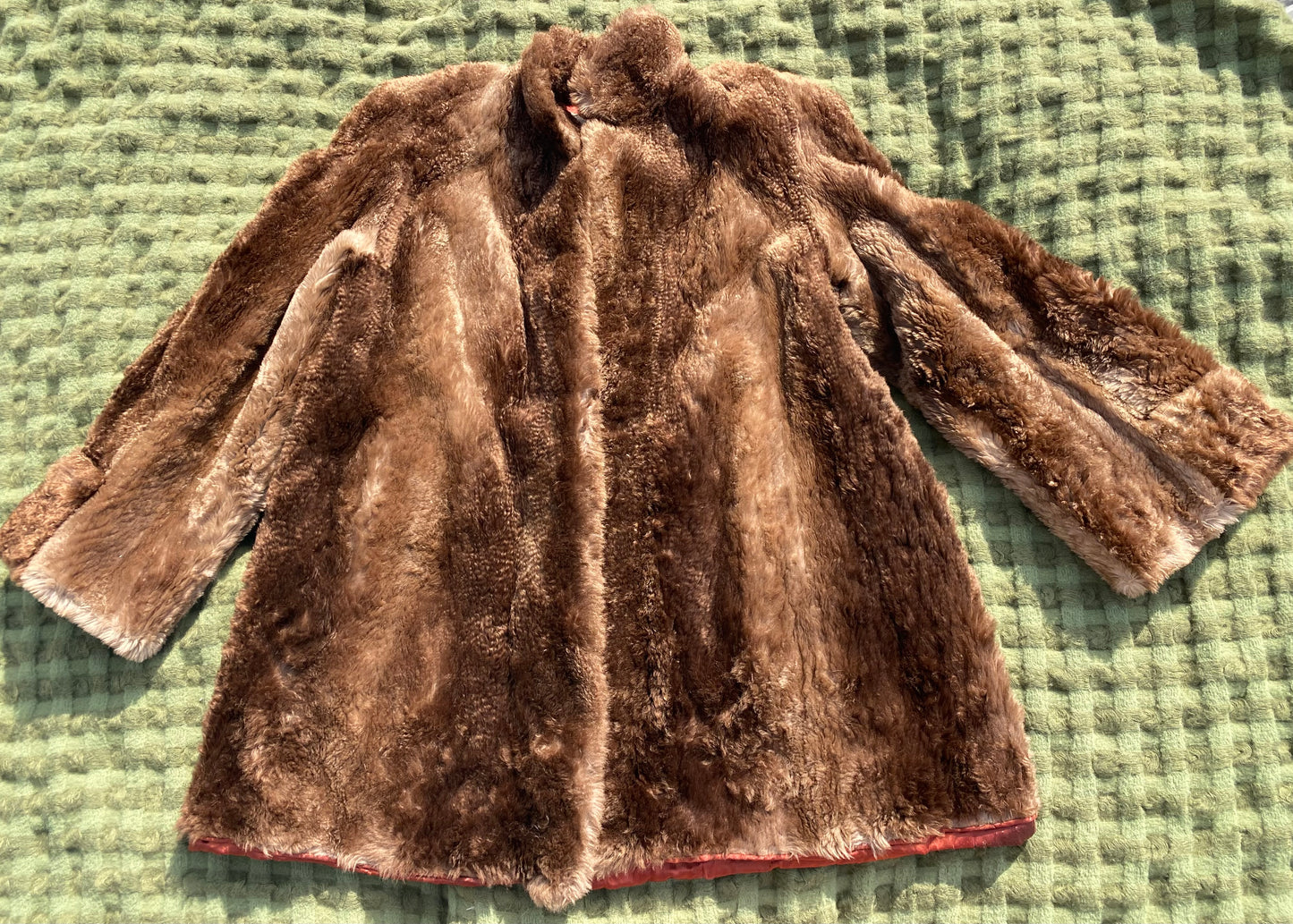 Vintage Sheared Beaver Fur Coat