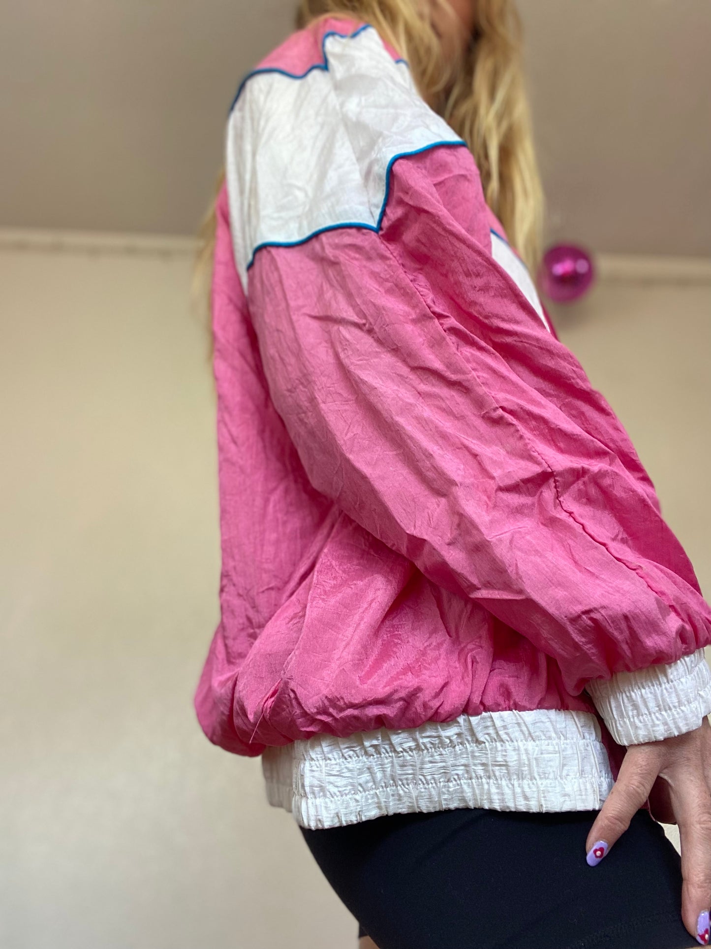 Vintage Pink and Blue Track Jacket (720)