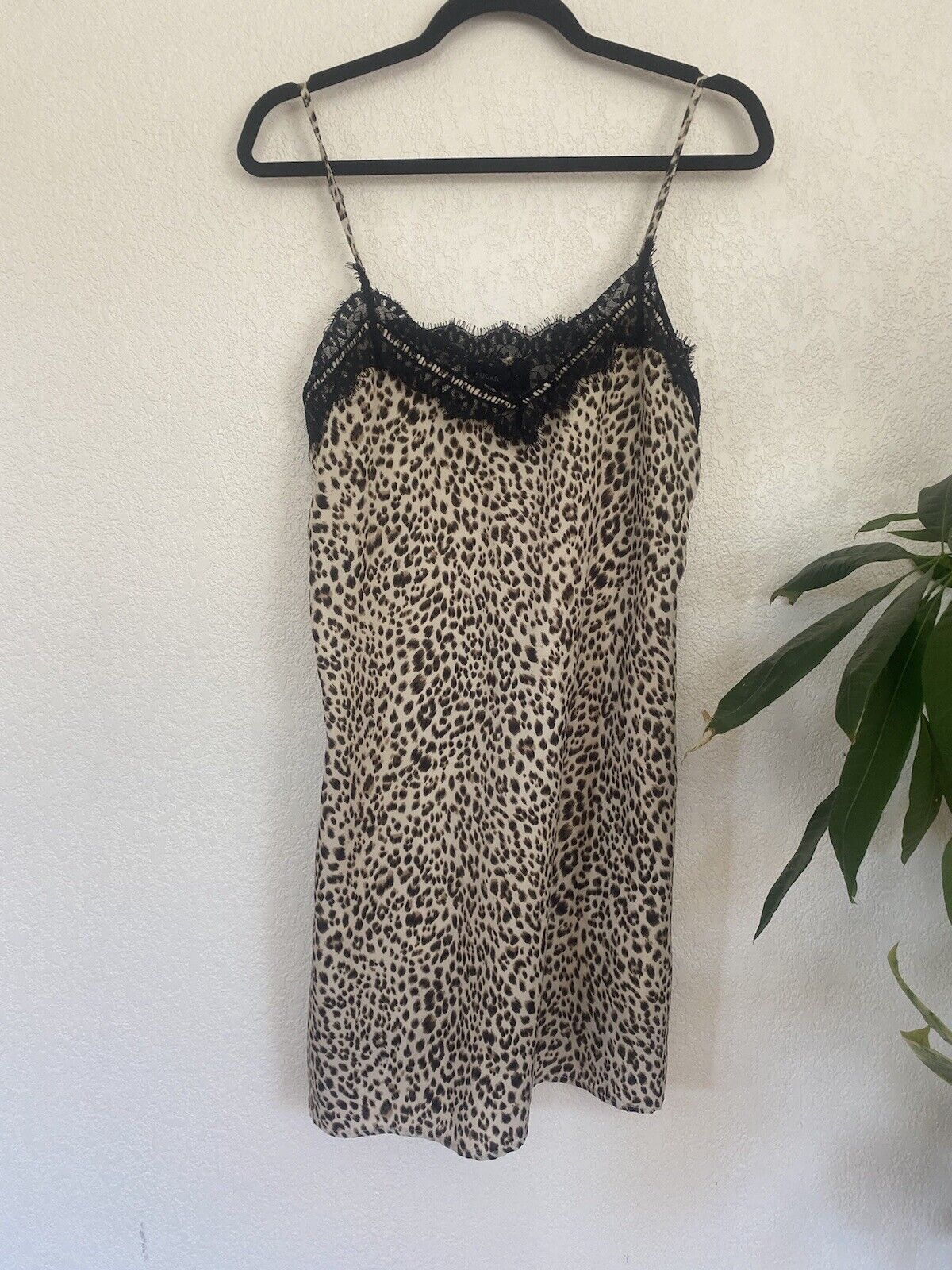 Leopard Print Slip Dress - Sugar Lips - Women’s Medium # 2706
