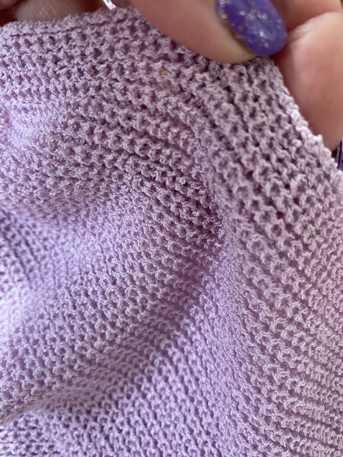 Purple Knit Wrap Top - Unbranded - Women’s Small # 2645
