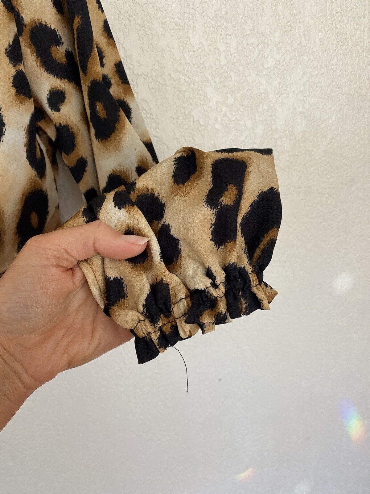 Leopard Print Long Sleeve Shirt - Unbranded - Women’s Small # 2635