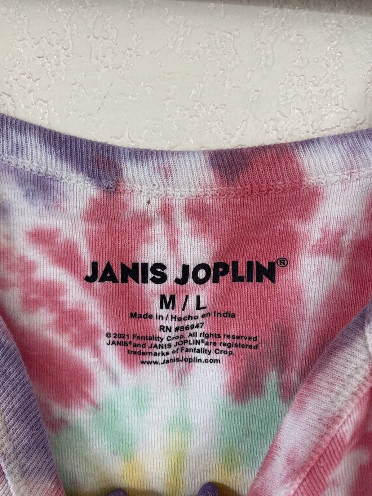 Tie Dye Crop Tank Top - Janis Joplin - Women’s Medium # 2648