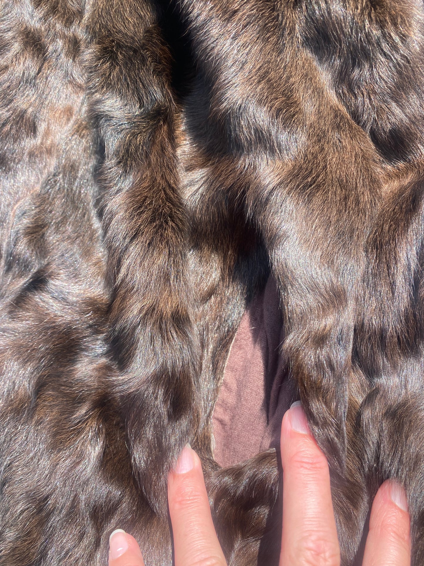 Real Vintage Brown Fur Coat