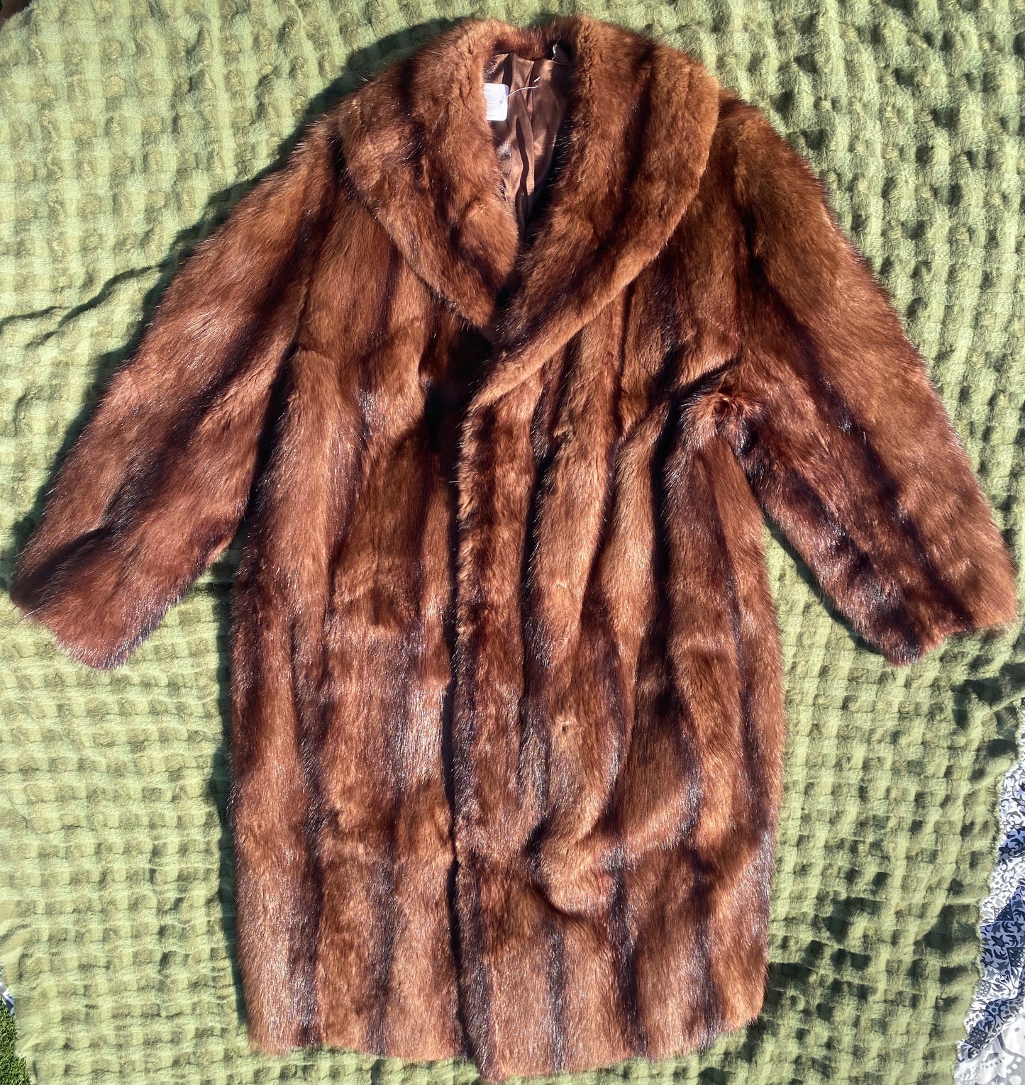 Vintage Two-Tone Brown Mink Coat