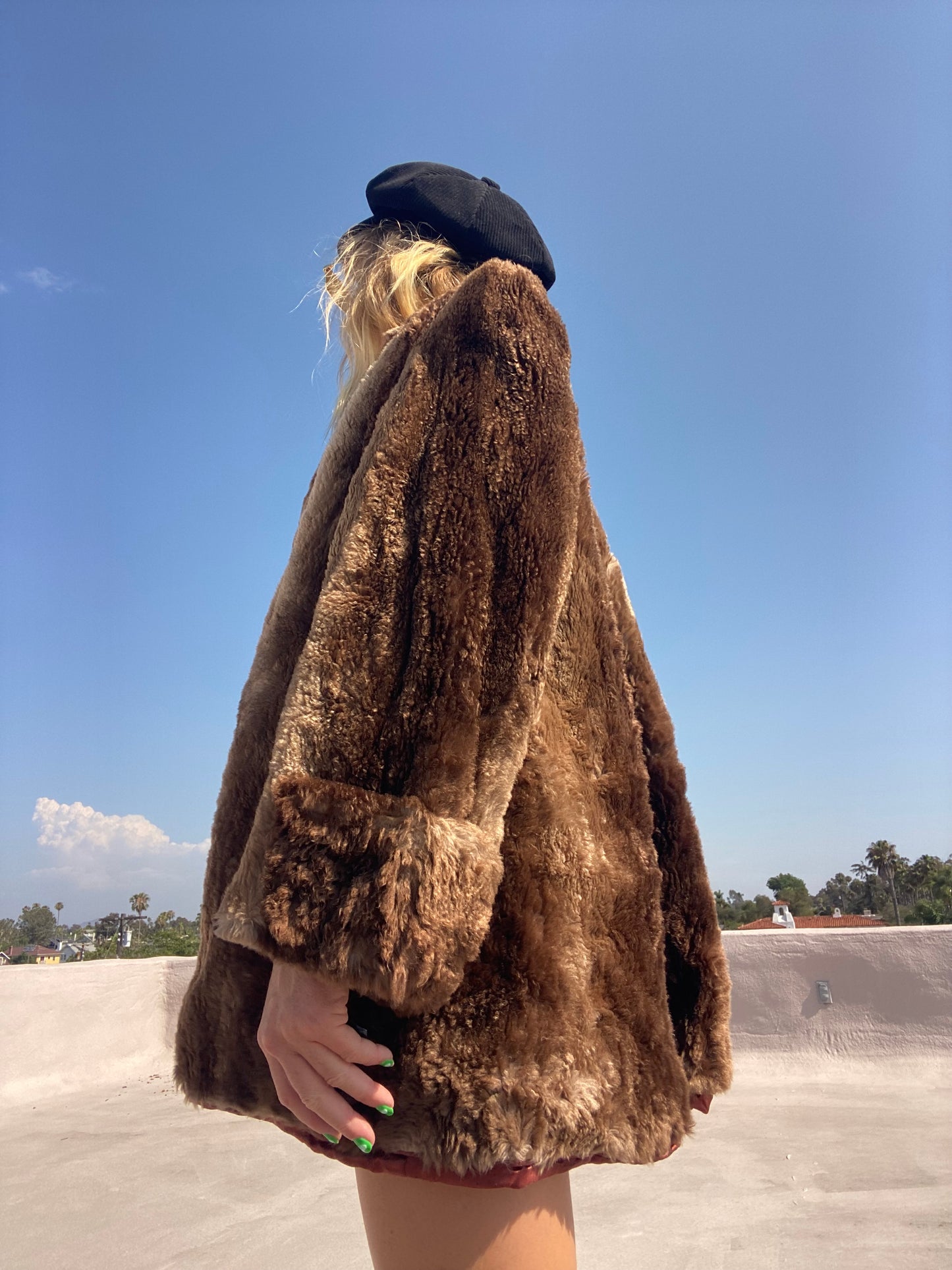 Vintage Sheared Beaver Fur Coat