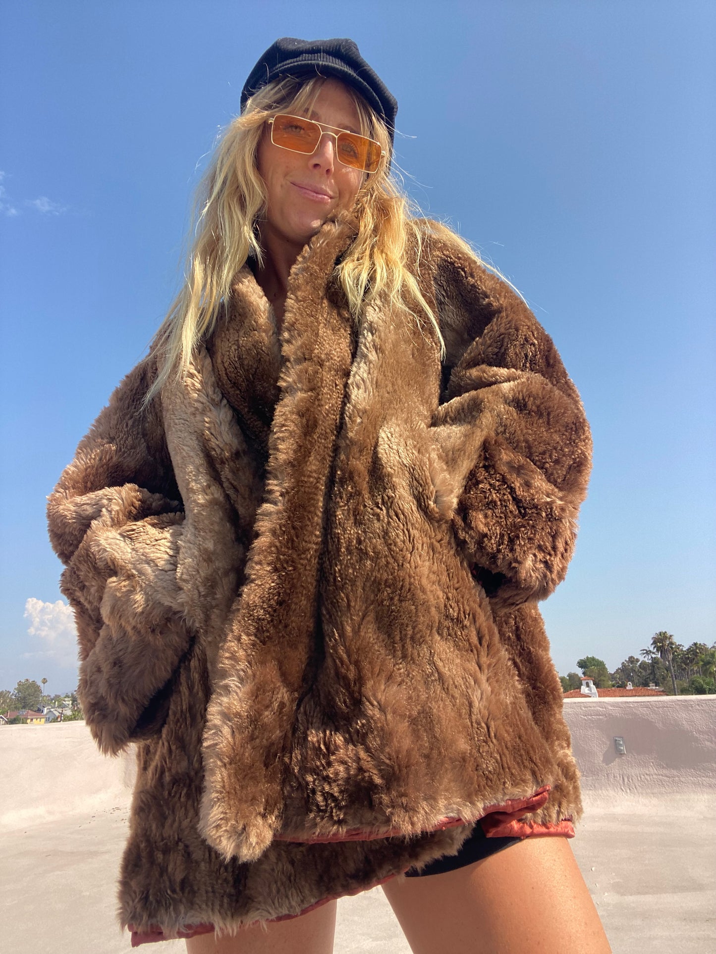 Vintage Sheared Beaver Fur Coat