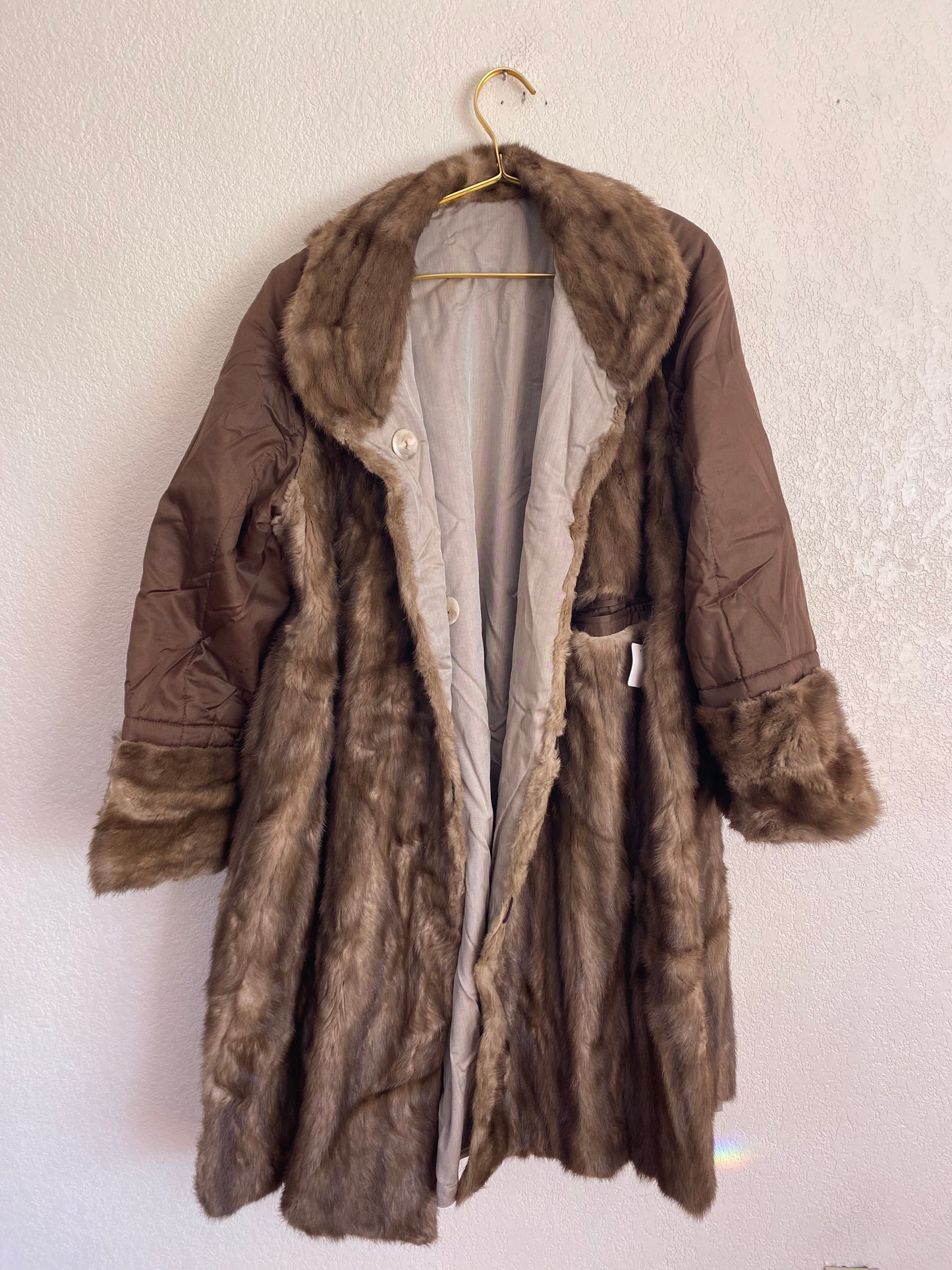 Vintage Reversible Mink Fur Coat Large/X-Large