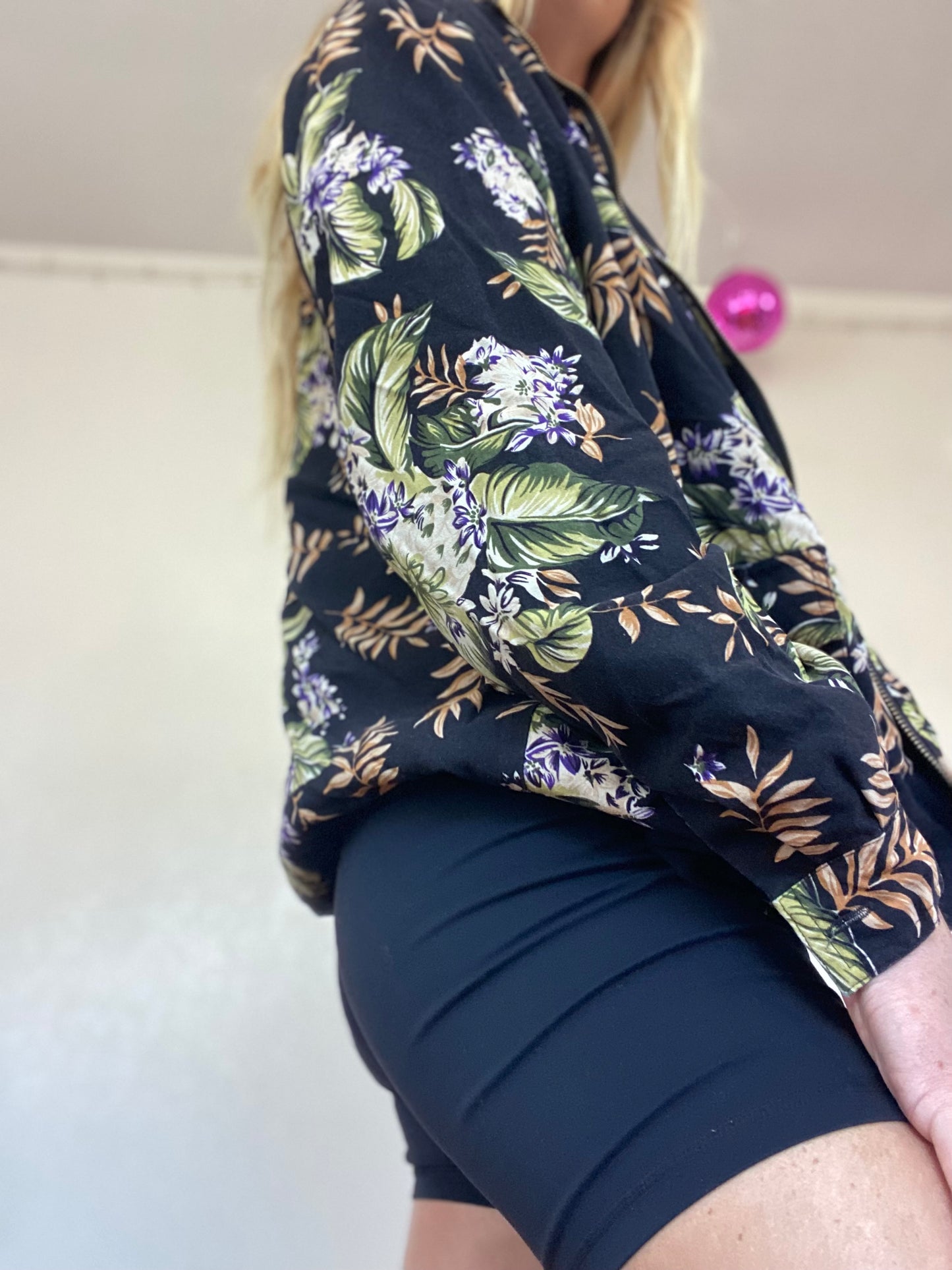 Vintage Tropical Silk Jacket (725)