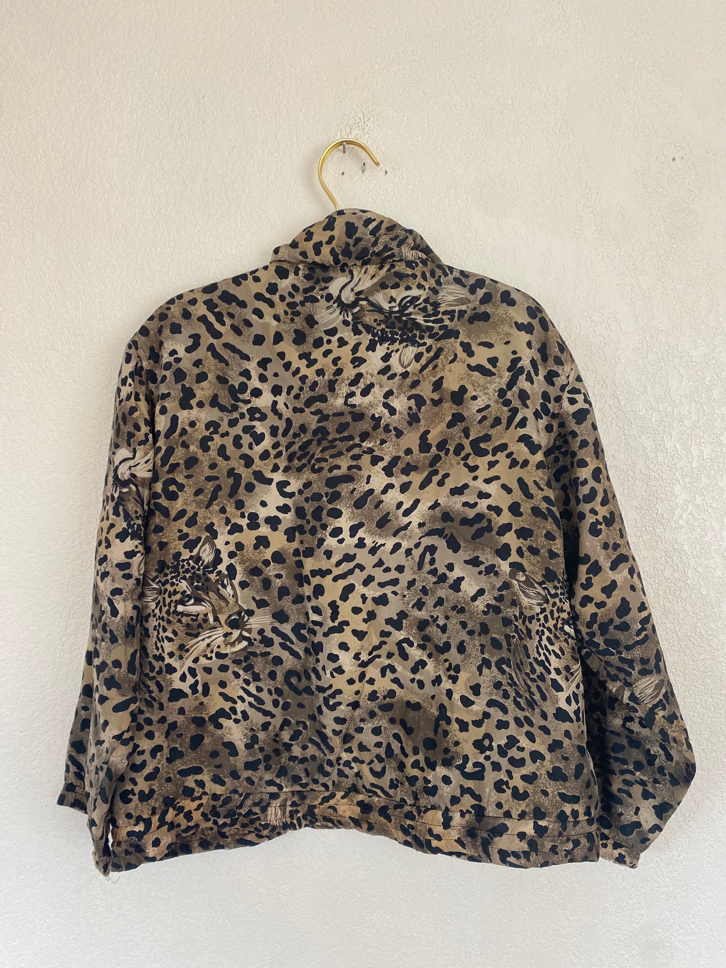 Vintage Leopard Print Jacket, Small, #295