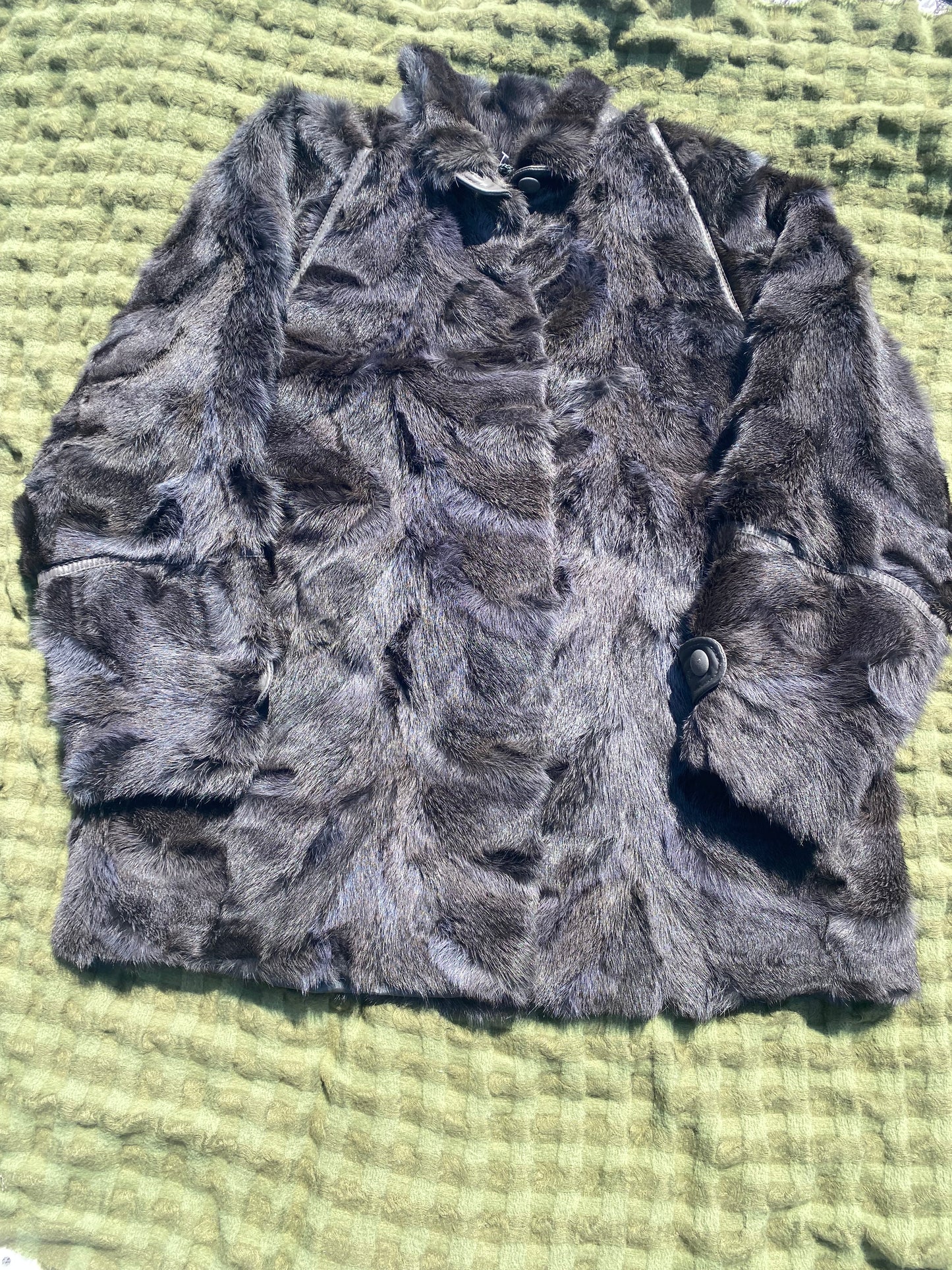 Vintage Grey Fur Coat