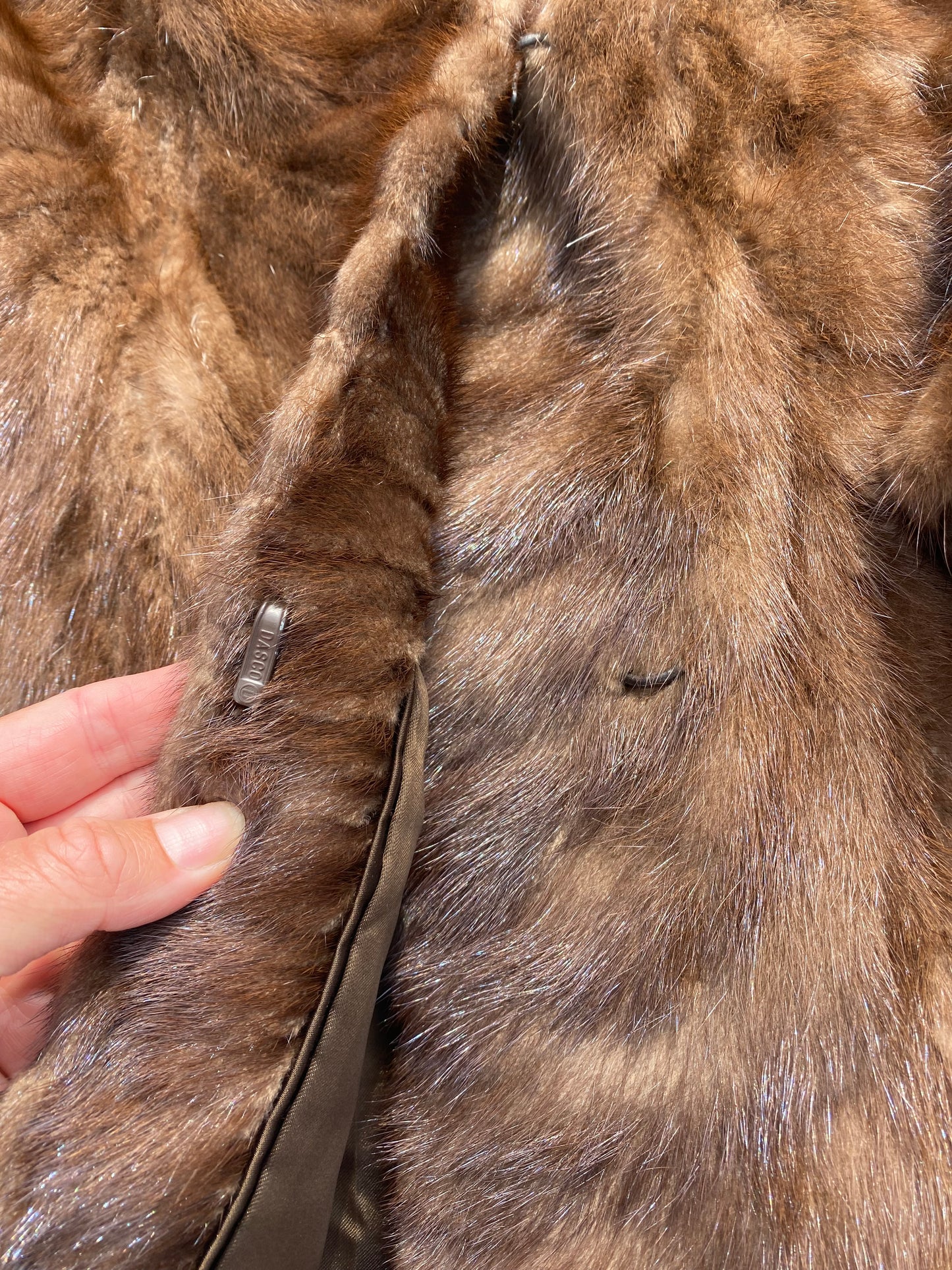 Vintage Brown Mink Coat