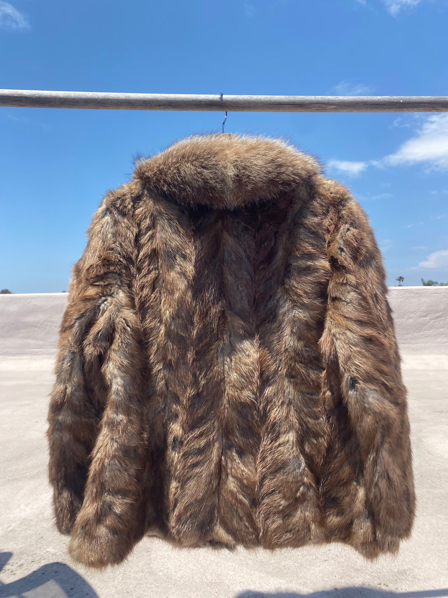 Vintage Mink and Fox Fur Coat