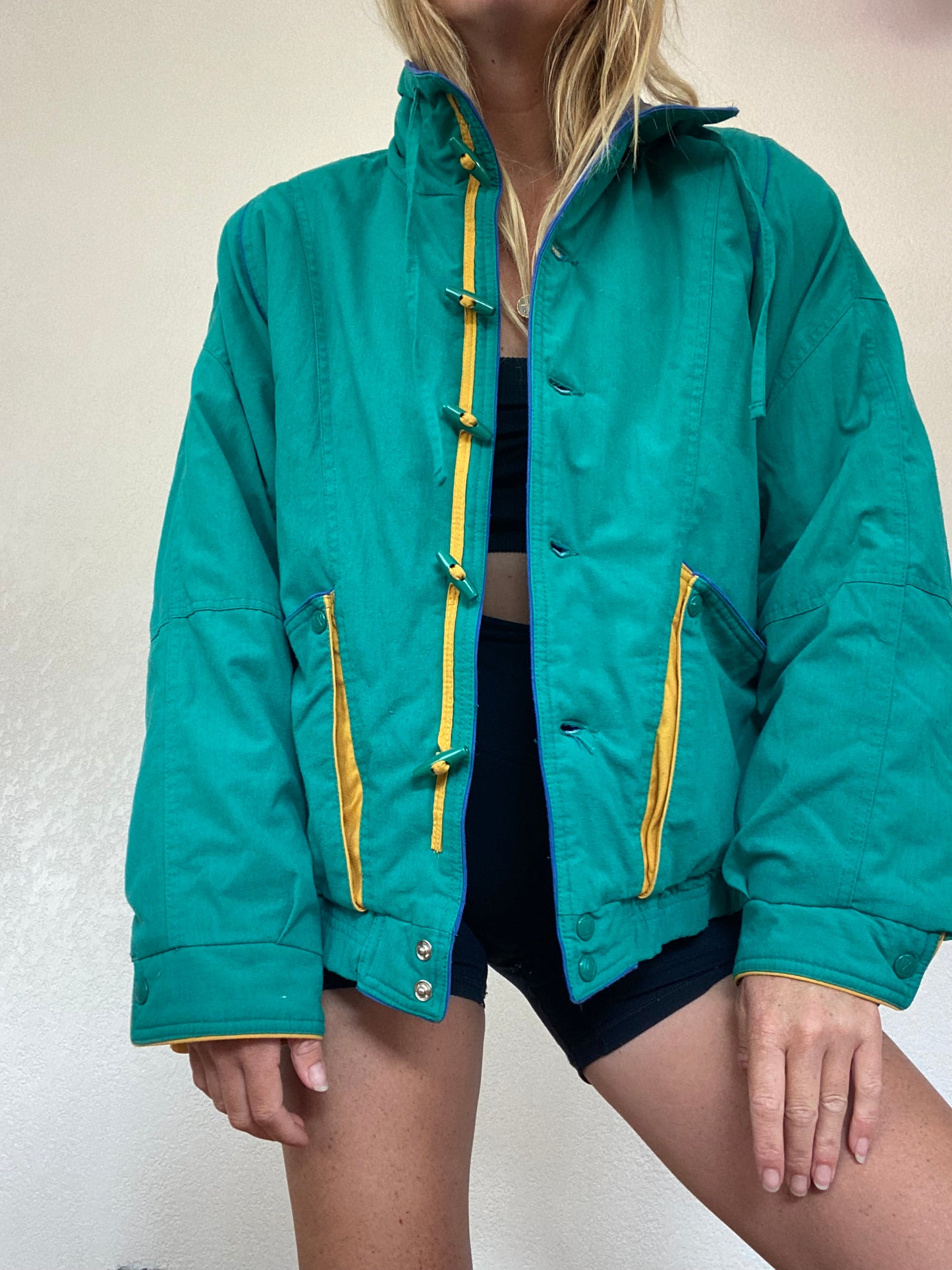 Green Vintage Ski Coat, small, #646