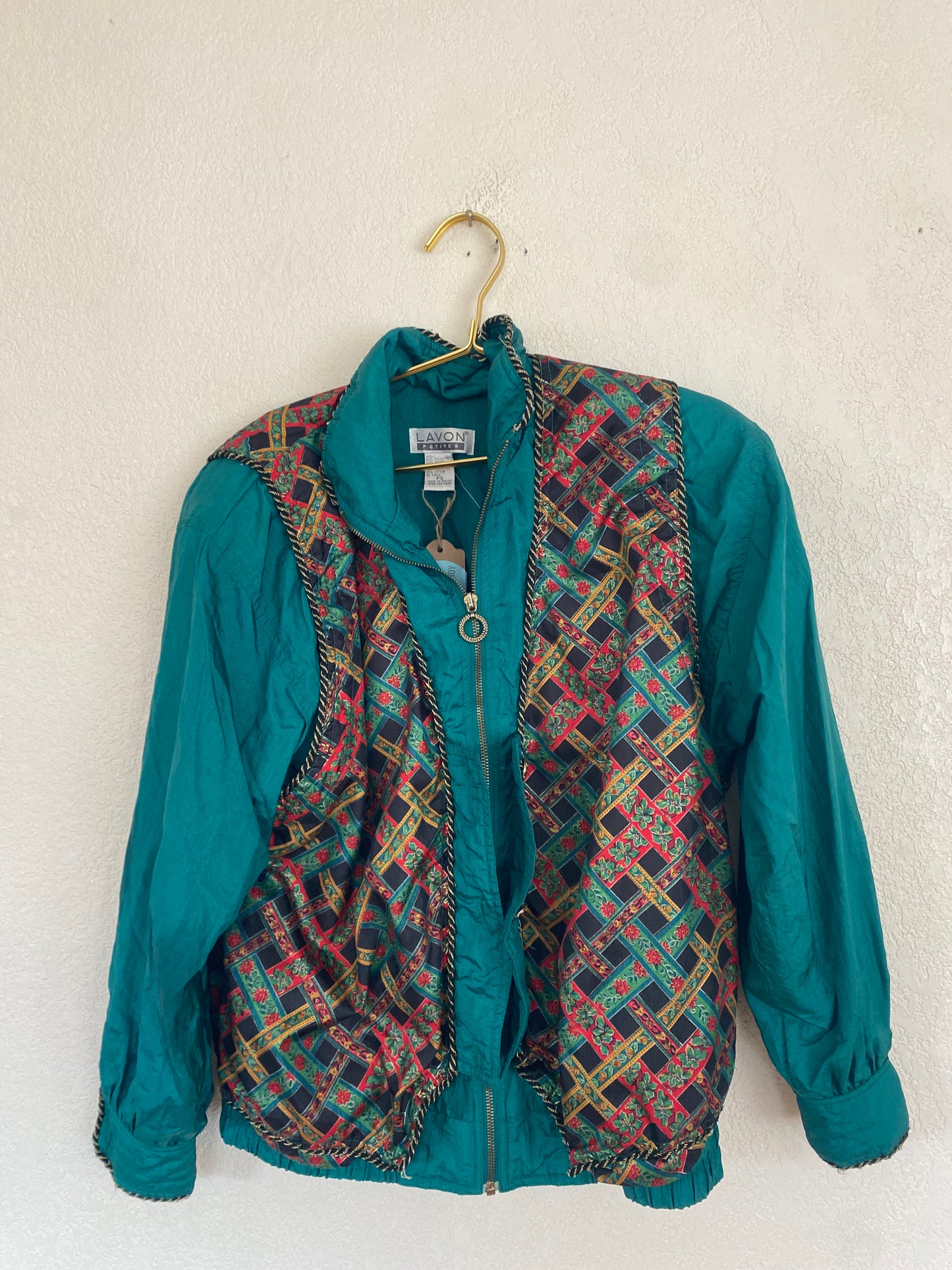 Vintage blue and plaid jacket