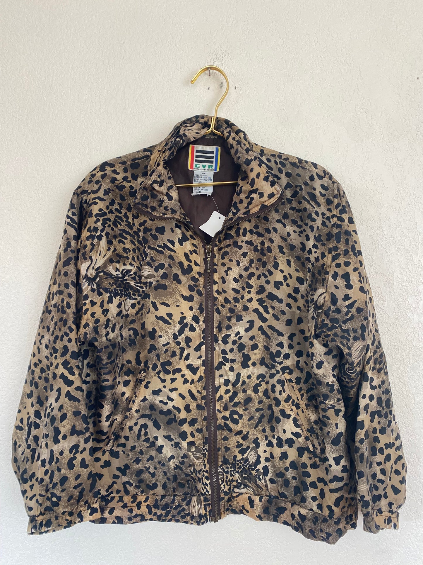 Vintage Leopard Print Jacket, Small, #295