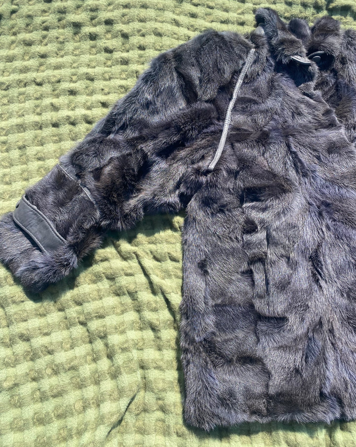 Vintage Grey Fur Coat