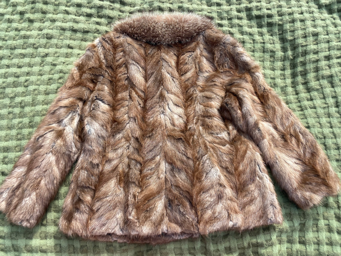 Vintage Mink and Fox Fur Coat