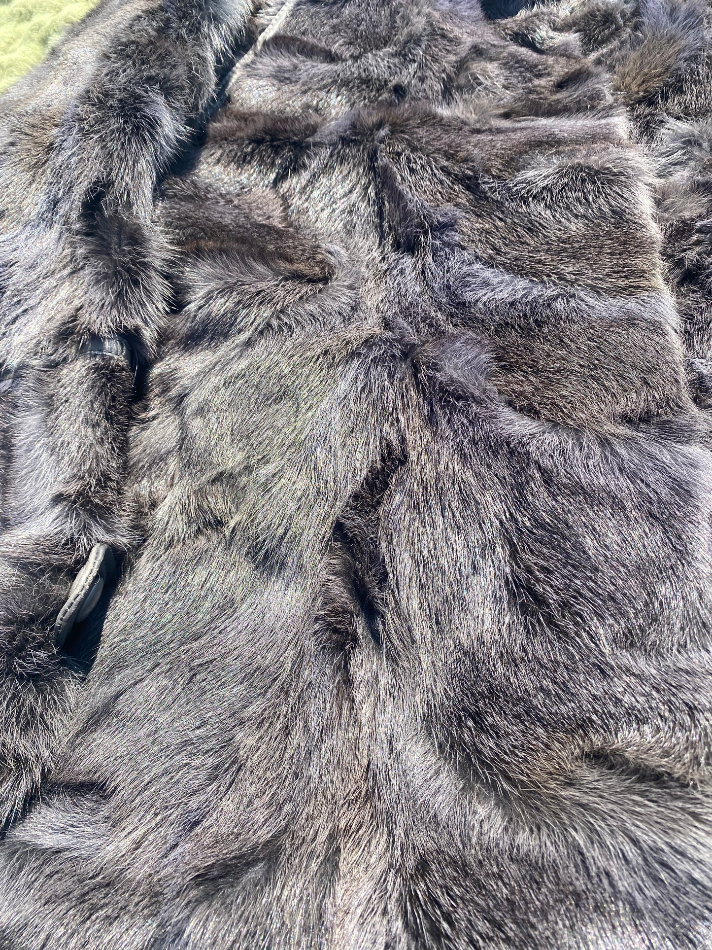 Vintage Grey Fur Coat