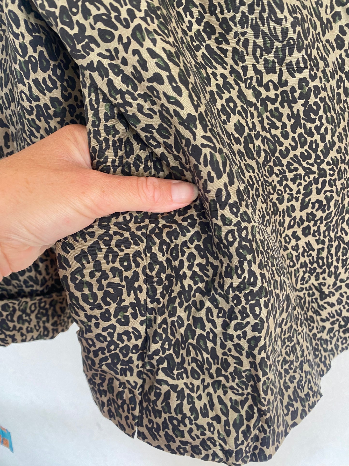 Vintage Leopard Print Silk Jacket