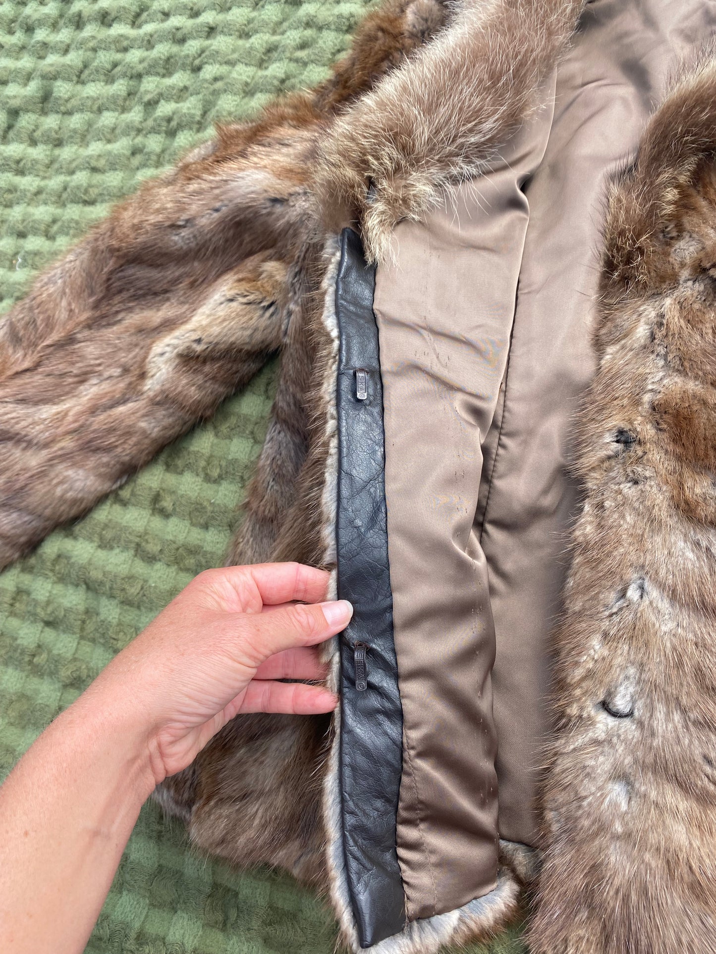 Vintage Mink and Fox Fur Coat