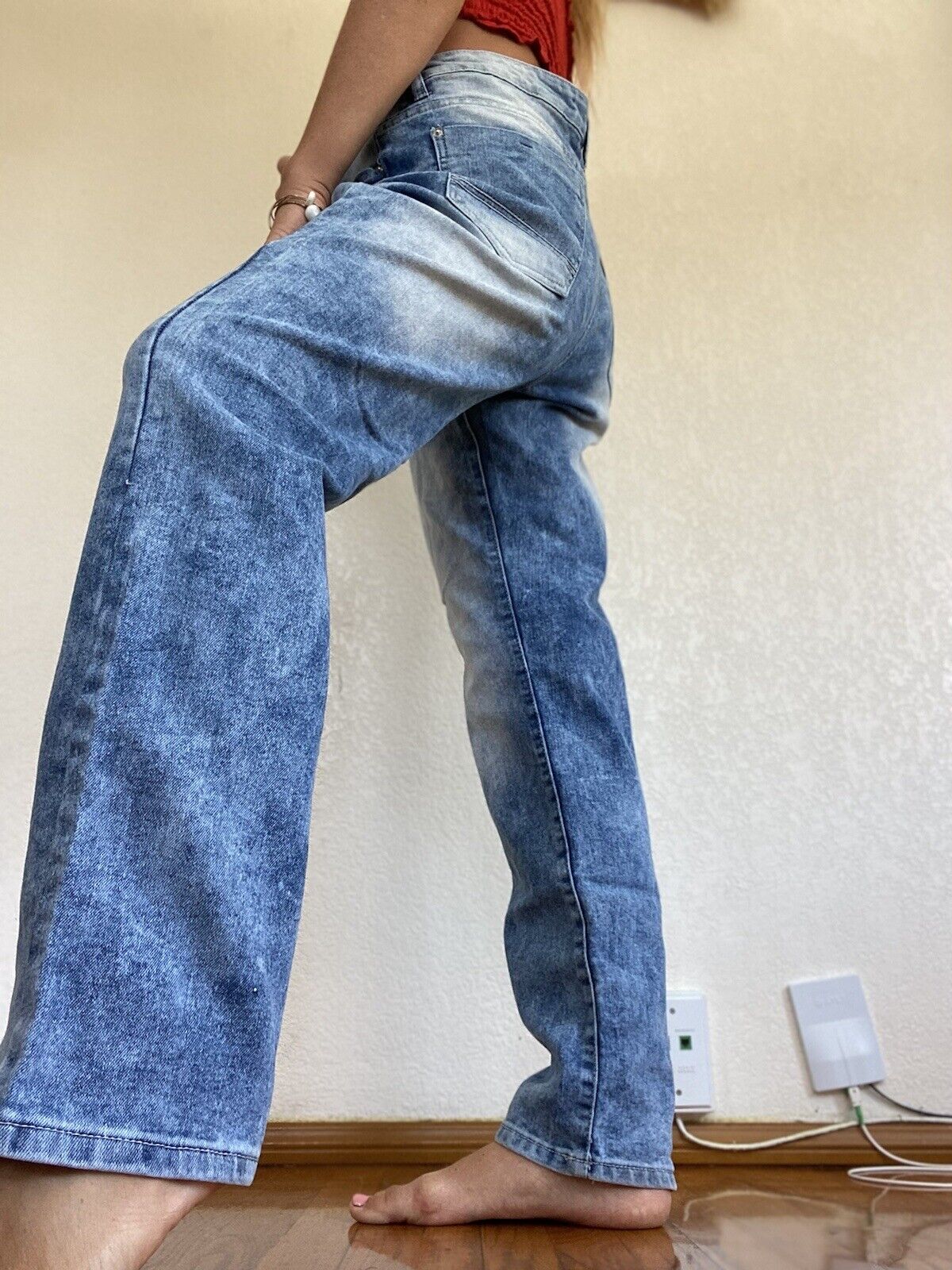 Y2K Faded Denim Skinny Jeans - Southpole - Size 36W x 32L