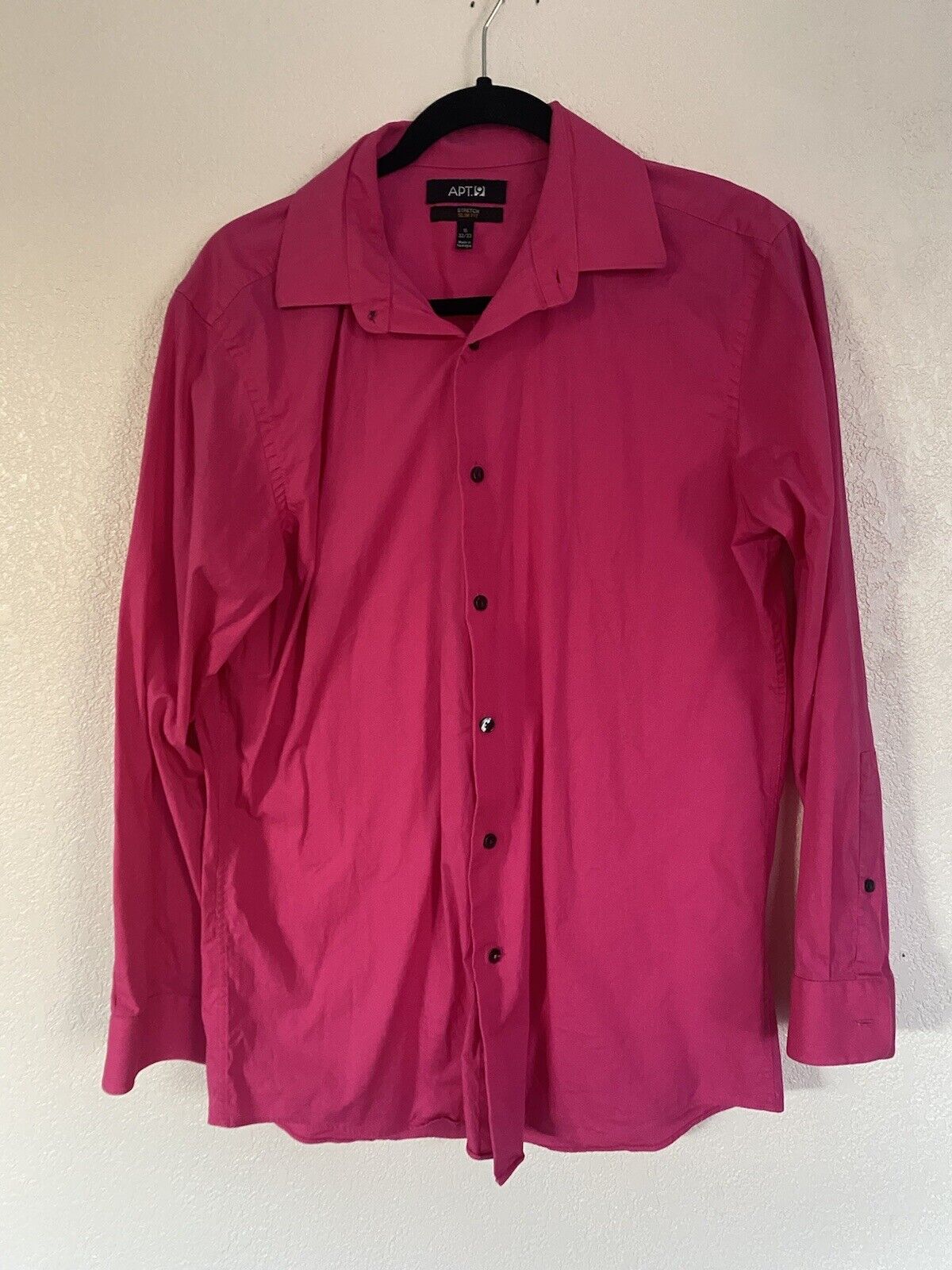 Bright Pink Button Down - Apt 9 - Women's Large # 2227