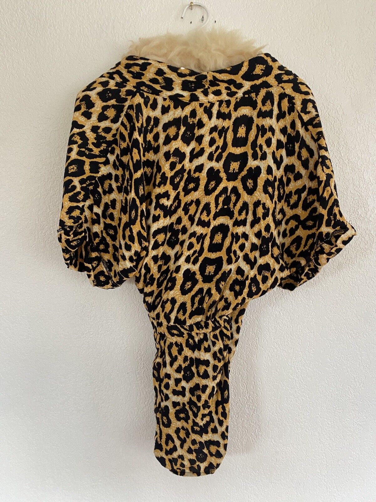Cheetah Print Mini Wrap Romper - Urban Outfitters - Size Small