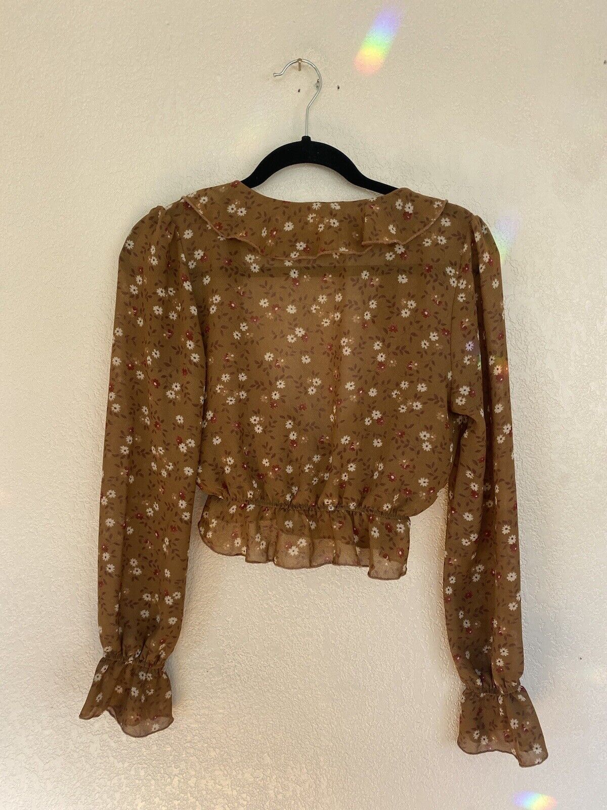Earthy Floral Top - Wild Honey - Women's Small # 2186