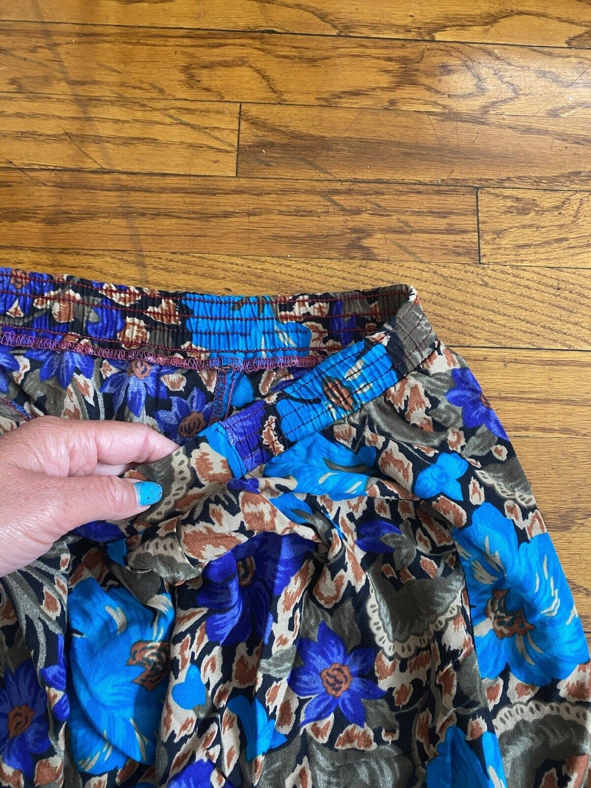 Vintage Floral Midi Skirt - Random - Women’s 8