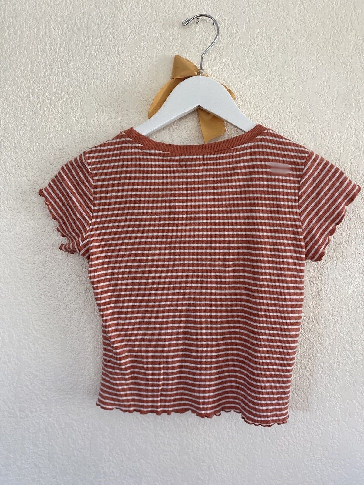 Orange Stripe Tshirt -  Hearts&Hips Girls - Women’s Small