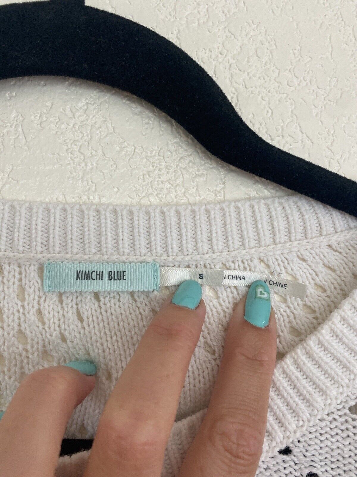 White Knit Sweater - Kimchi Blue - Women’s Small # 2097