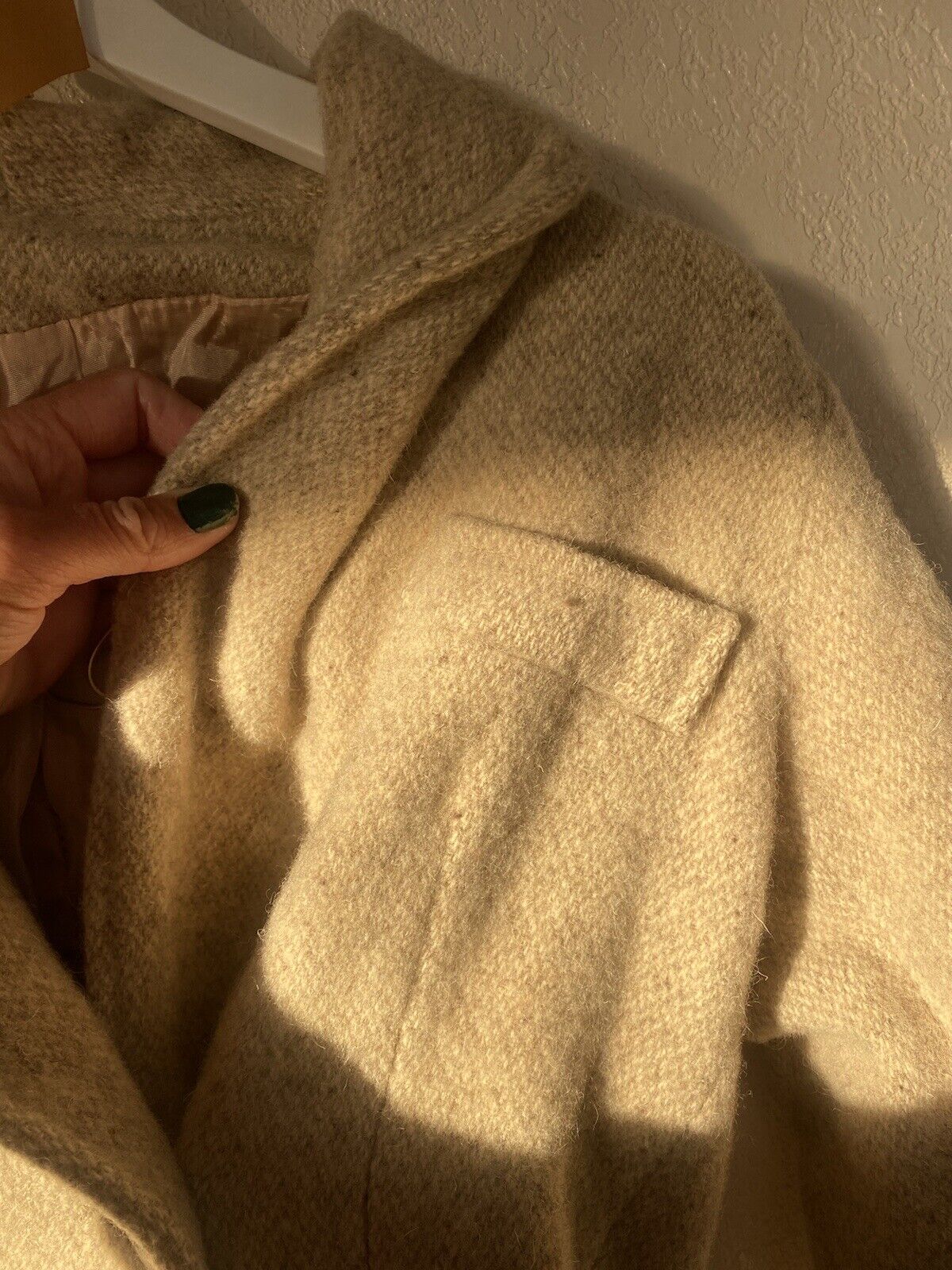 Vintage Wool Trench Coat -Unbranded - Women’s Small