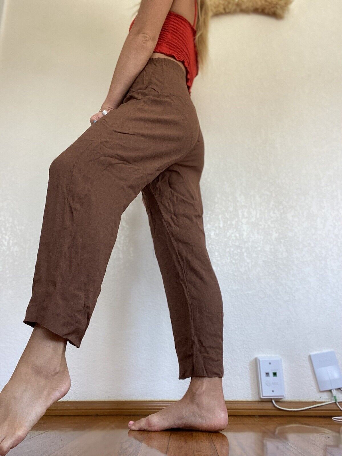 Vintage Brown Trousers - Unbranded - Size M/L
