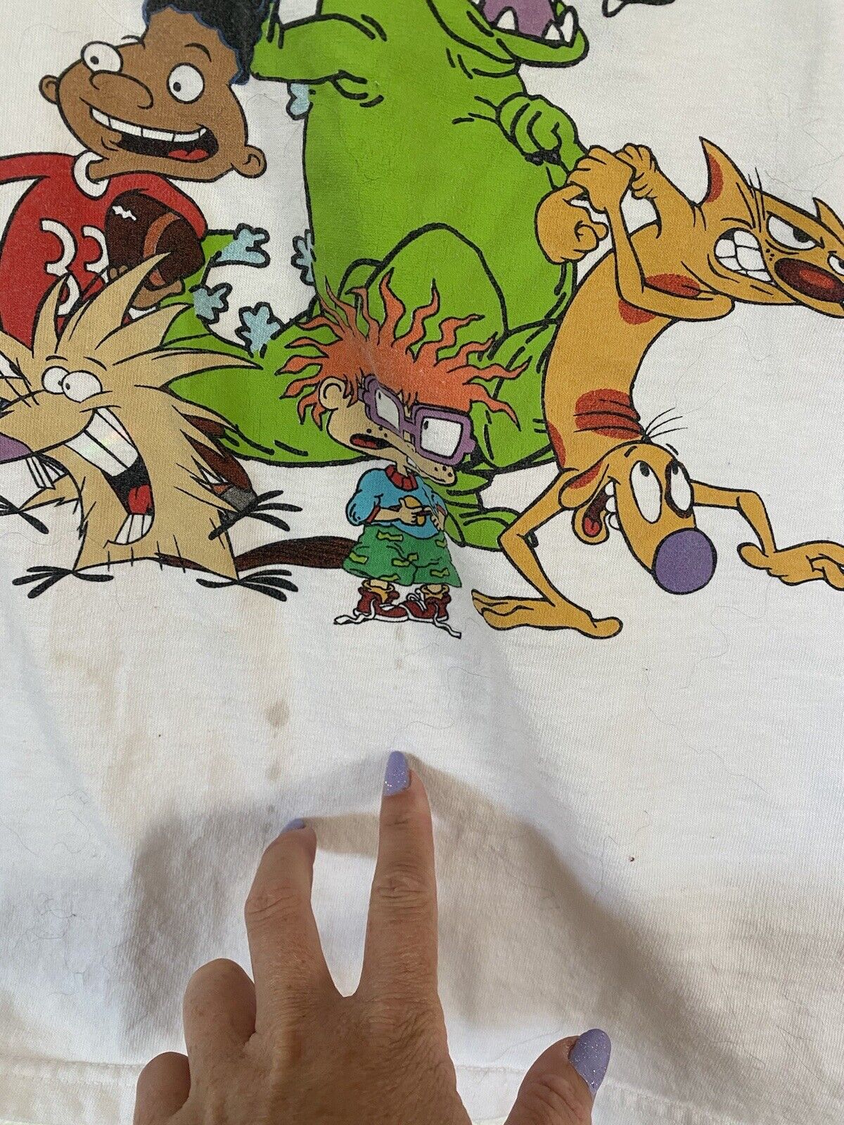 90's Graphic T-Shirt - Nickelodeon - Women s Small # 2152