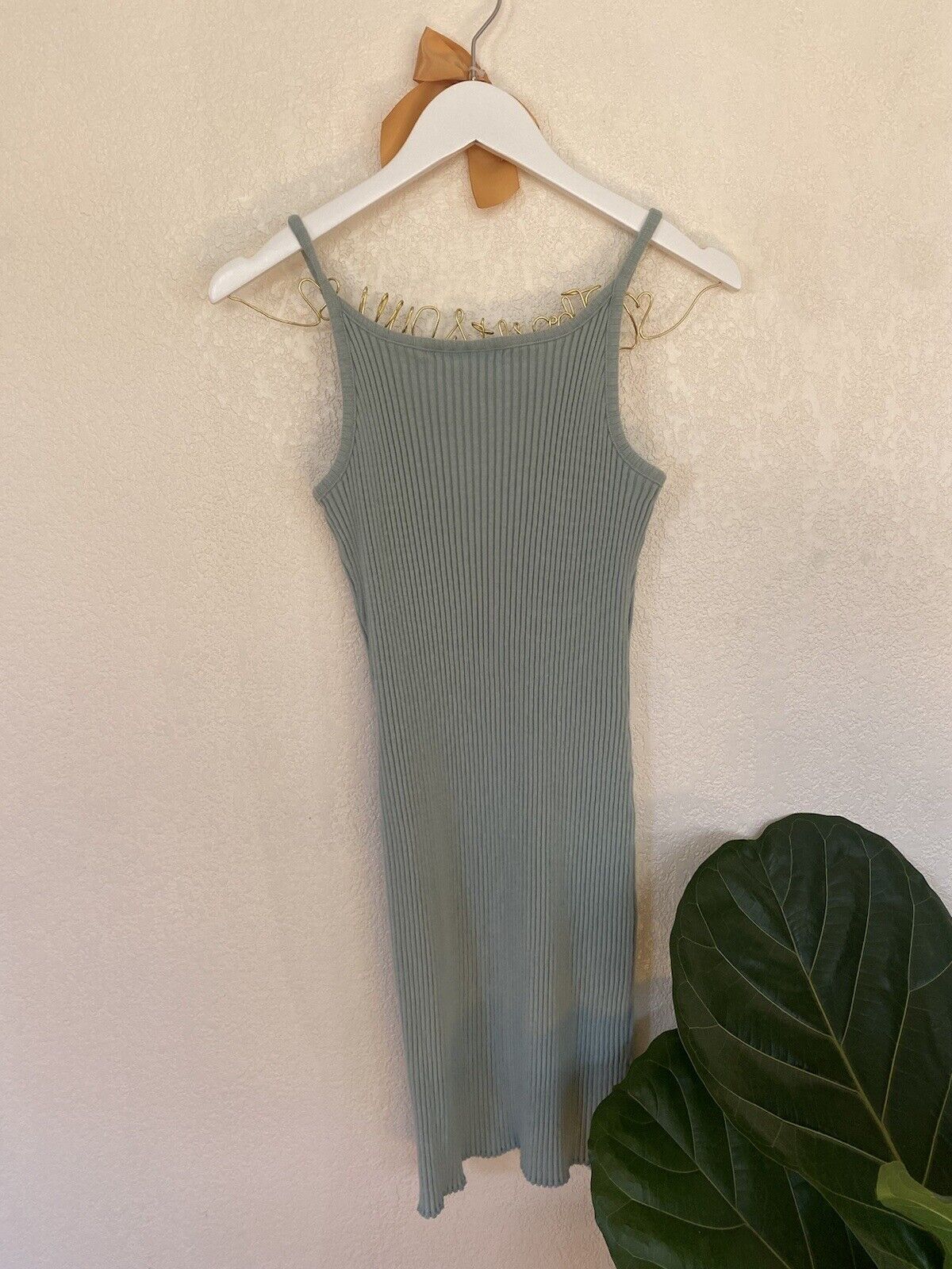 Sage Green Knit Bodycon Dress - Newport News - Women’s Large