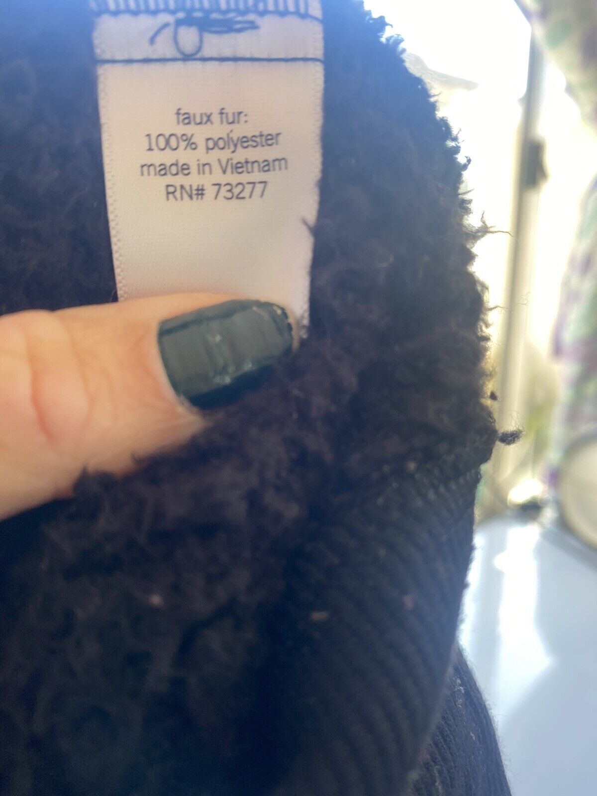 Black Fuzzy Sherpa Teddy Bear Pullover  Hoodie