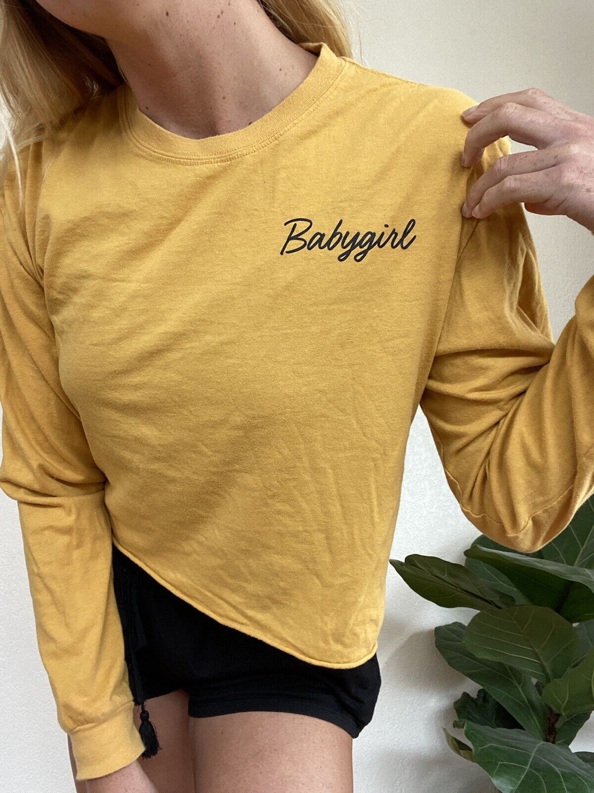 Yellow BabyGirl Long Sleeve Tshirt