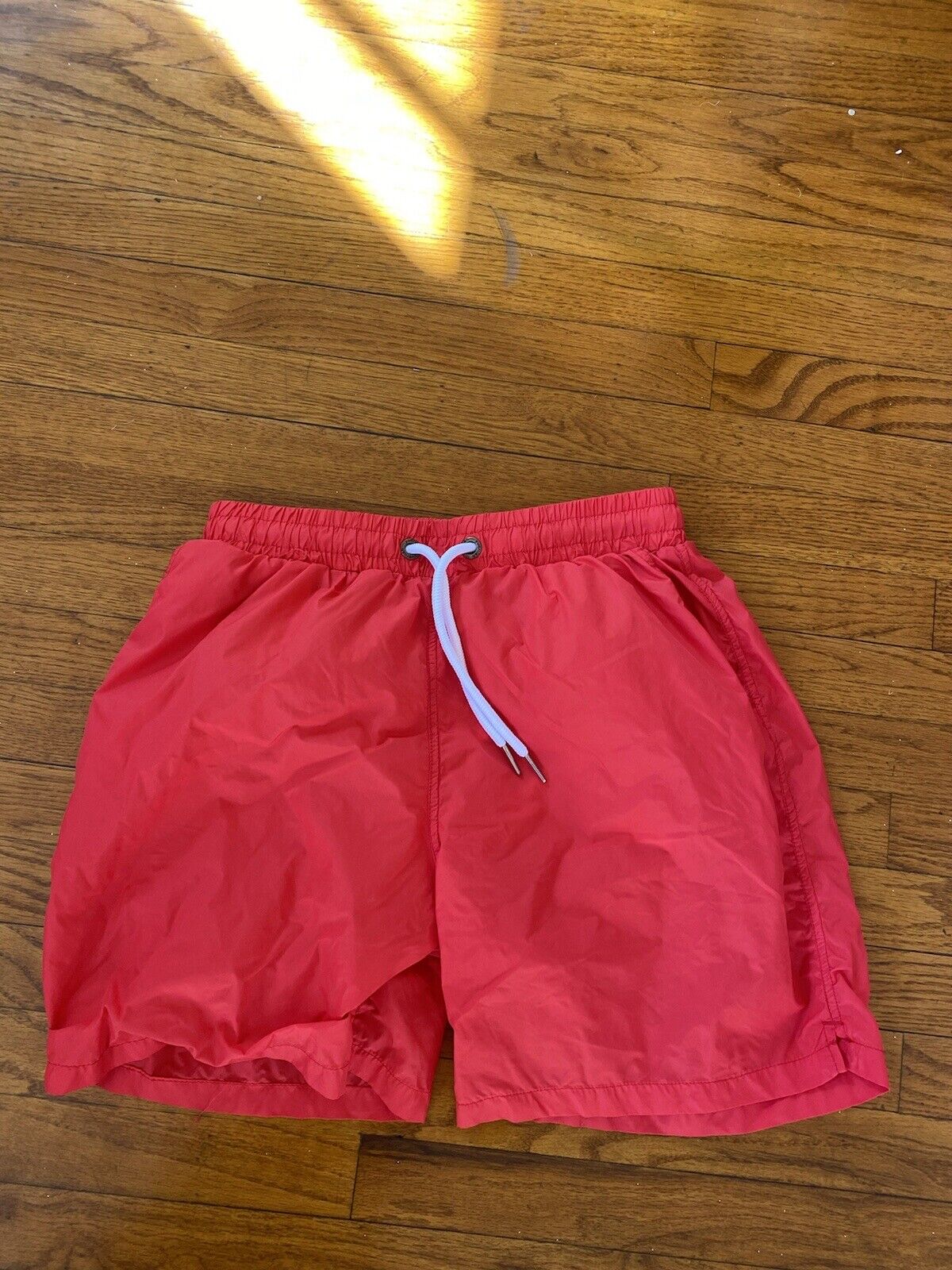 Retro Style Red Swim Trunks - Unbranded - Size Small
