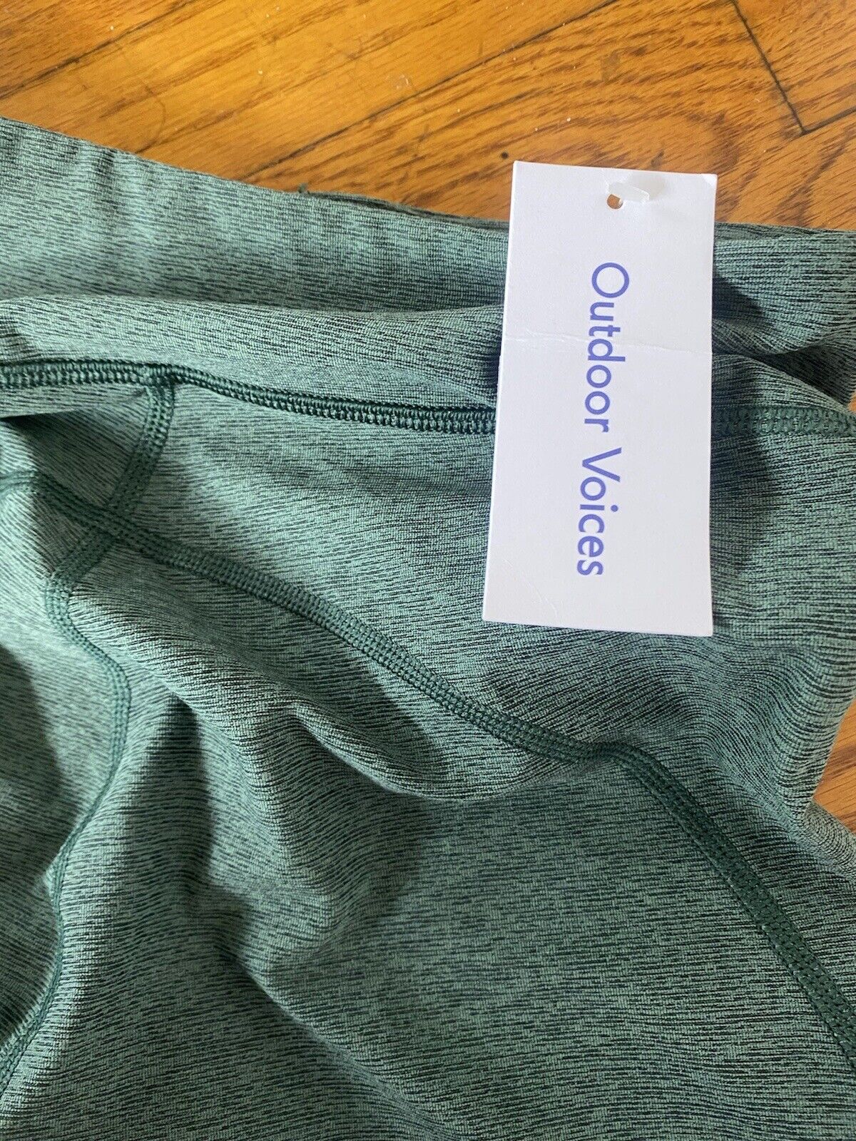 Outdoor Voices Warm-Up 3/4 Leggings NWT $78 Women XS Hunter Green Running Yoga